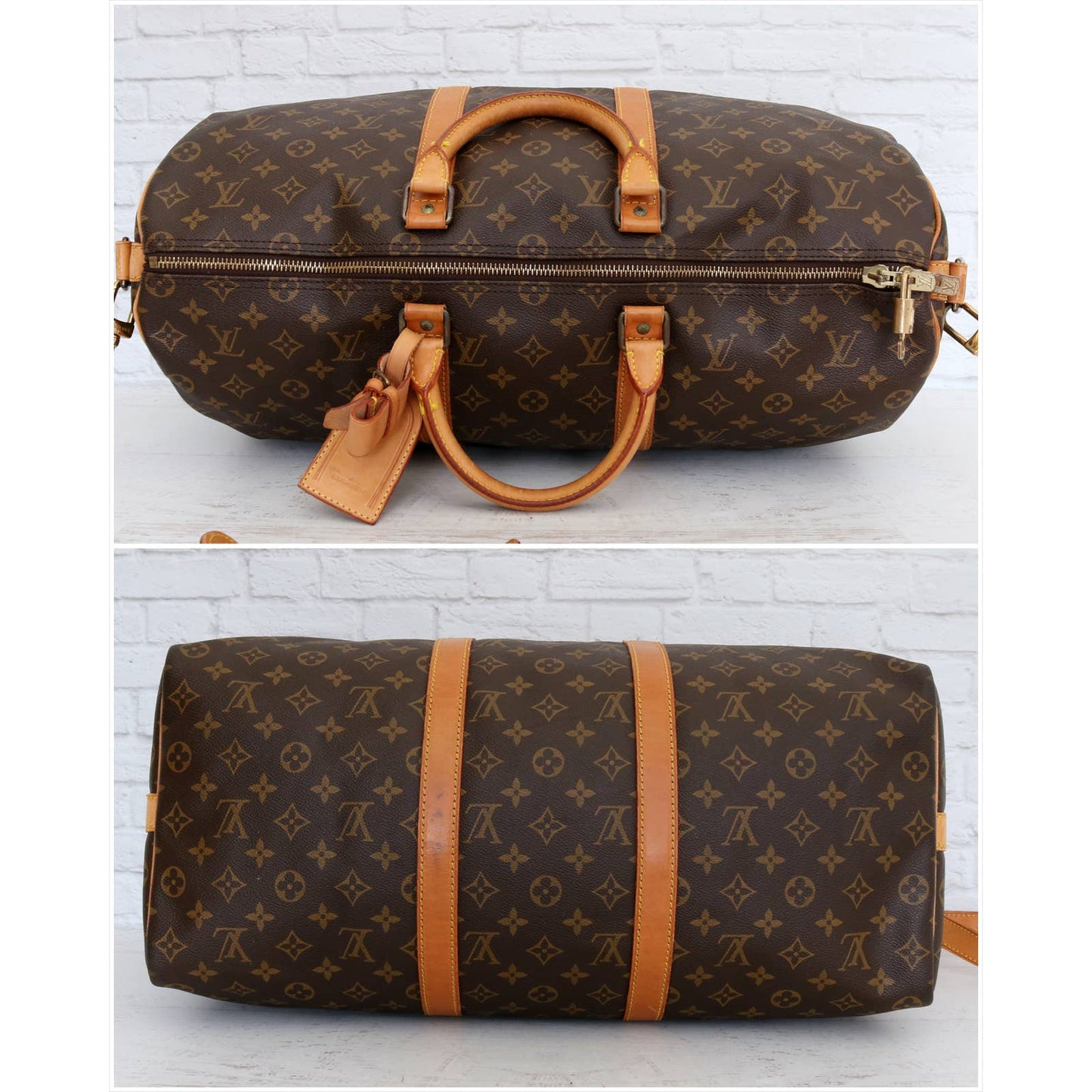 Louis Vuitton Keepall Bandouliere 50 Monogram Travel Duffle Bag