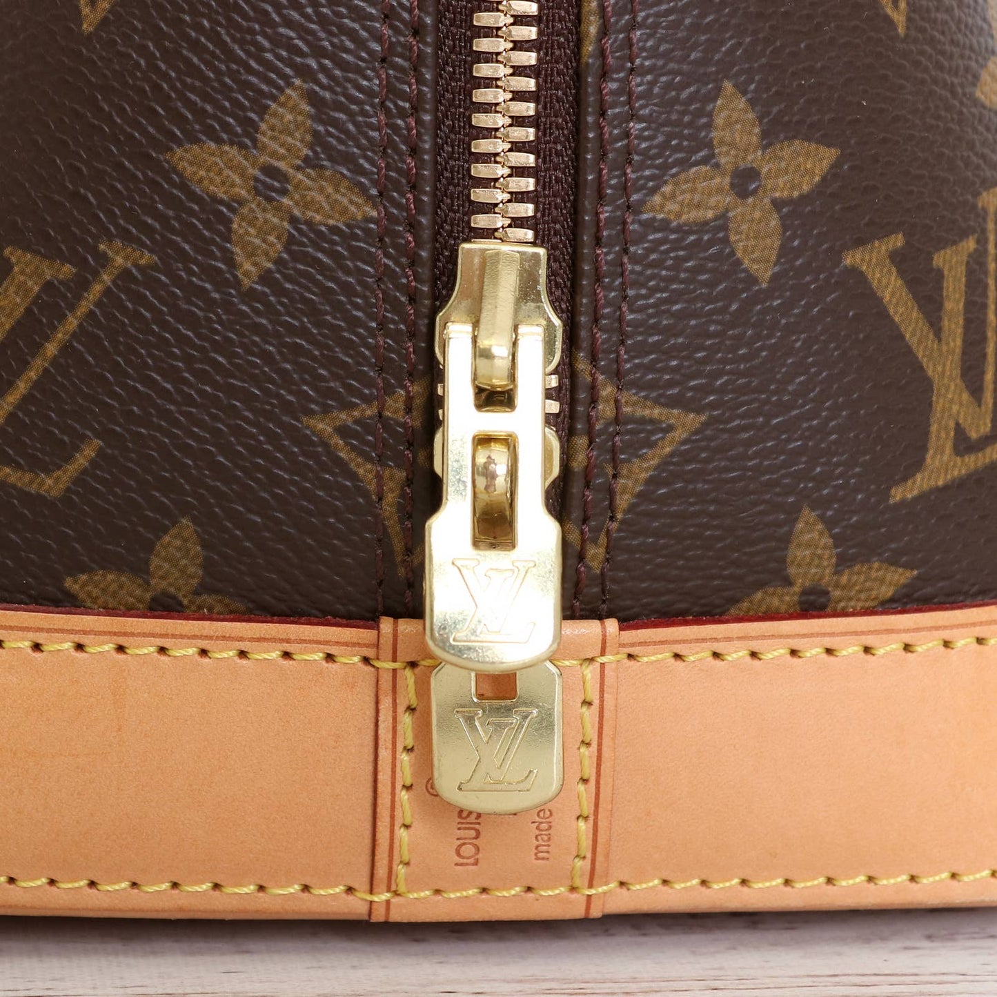 Louis Vuitton Alma MM Satchel Monogram