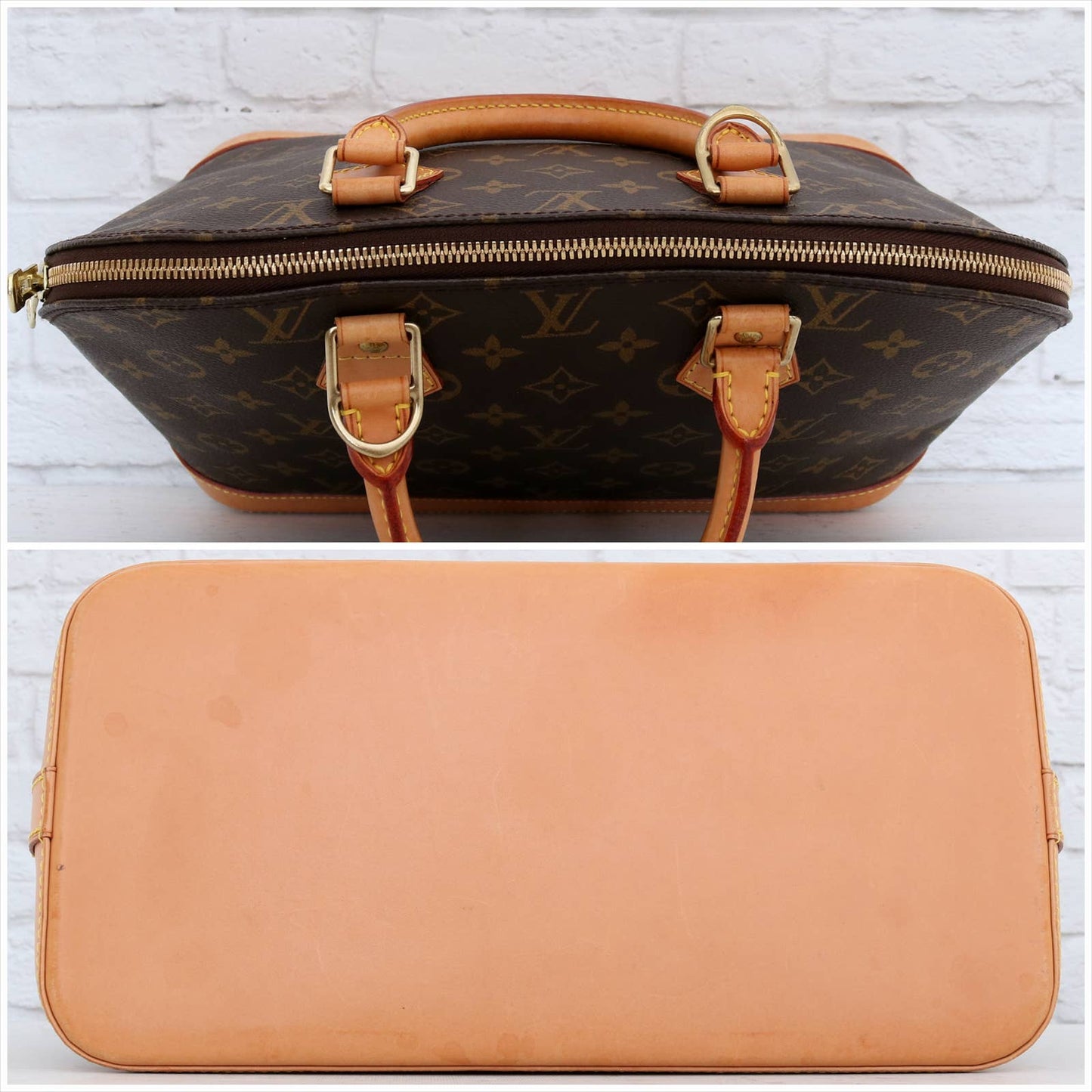 Louis Vuitton Alma MM Monogram Satchel