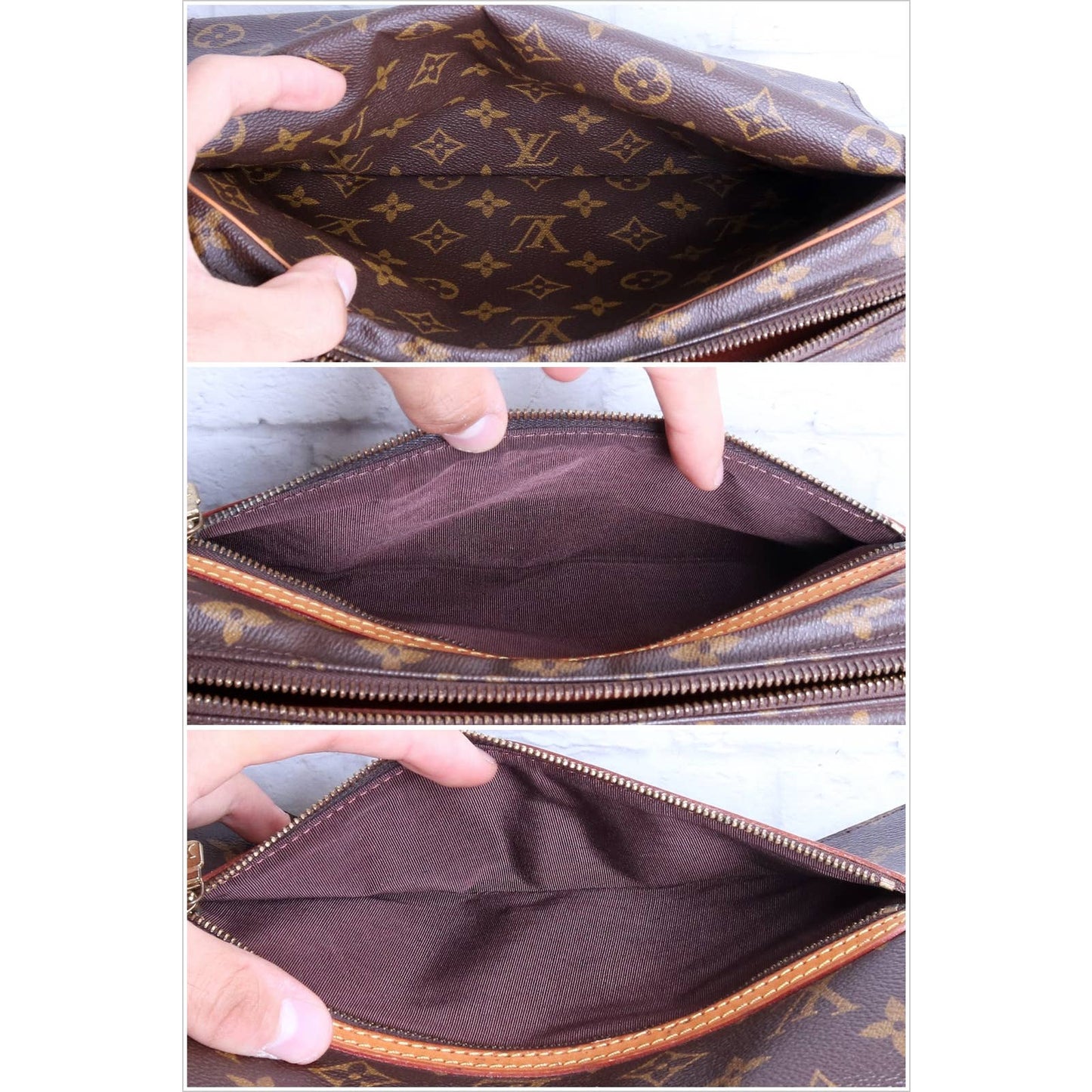 Louis Vuitton Saint Germain 24 Crossbody Shoulder Bag Monogram Leather