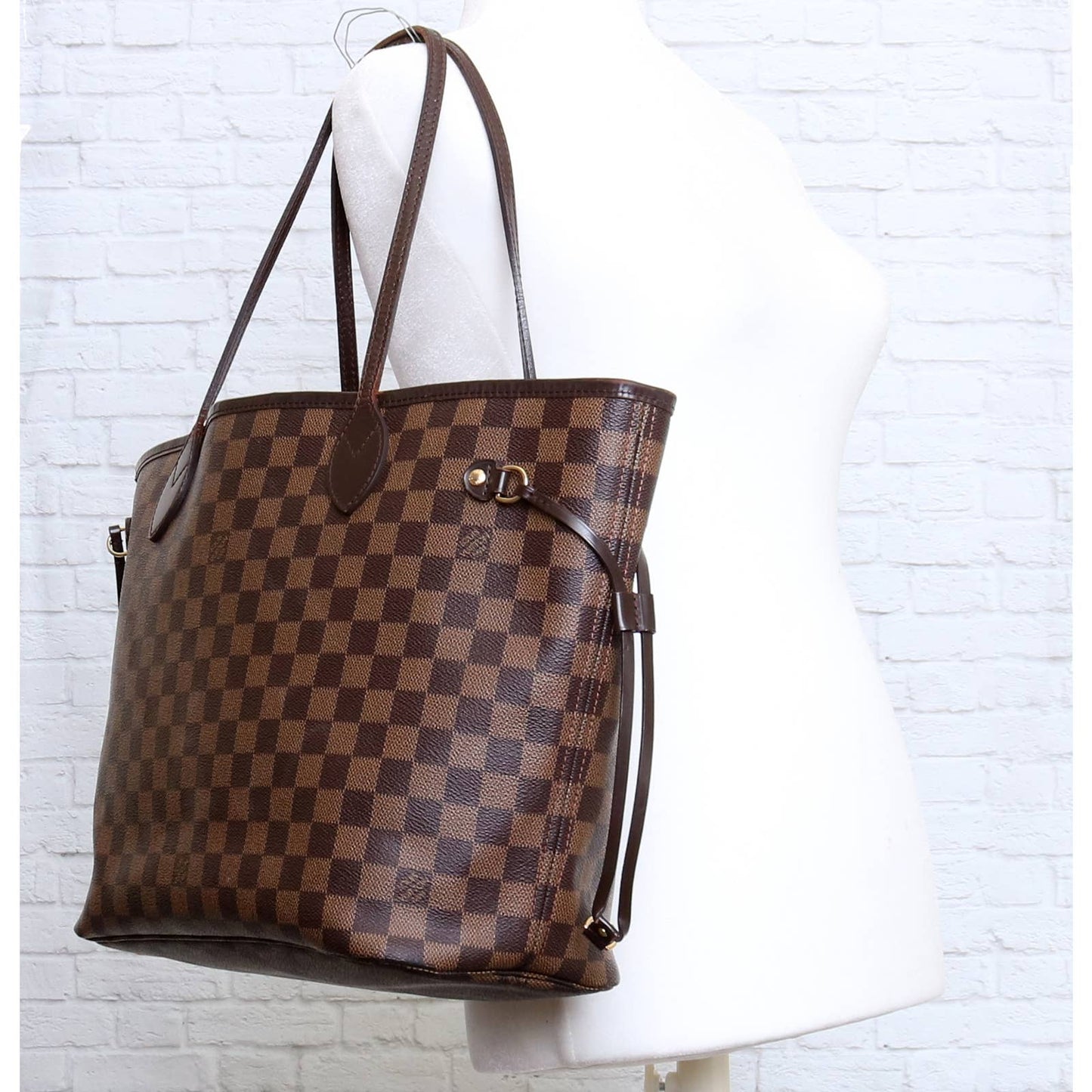 Louis Vuitton Neverfull MM Damier Ebene Tote