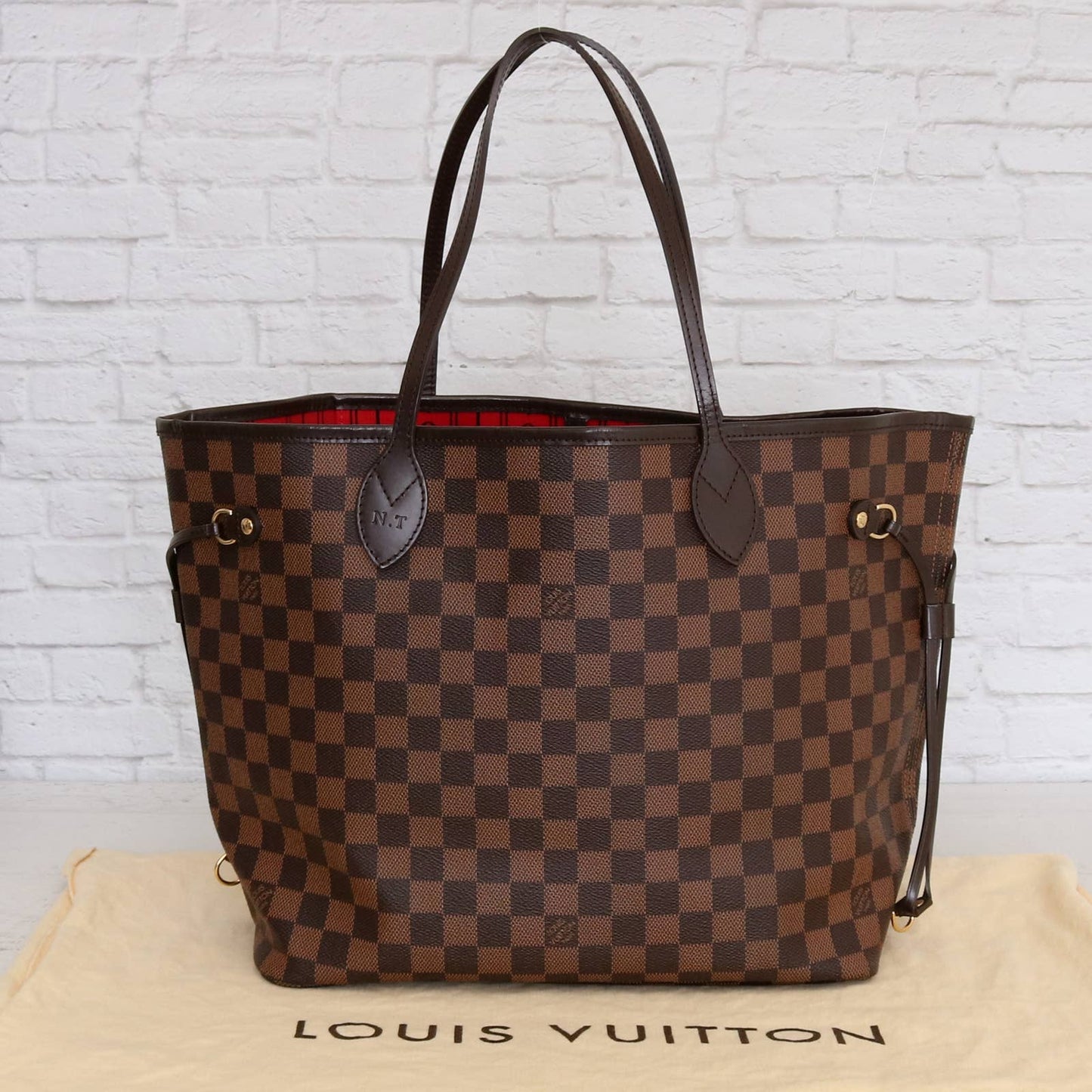 Louis Vuitton Neverfull MM Damier Ebene Tote