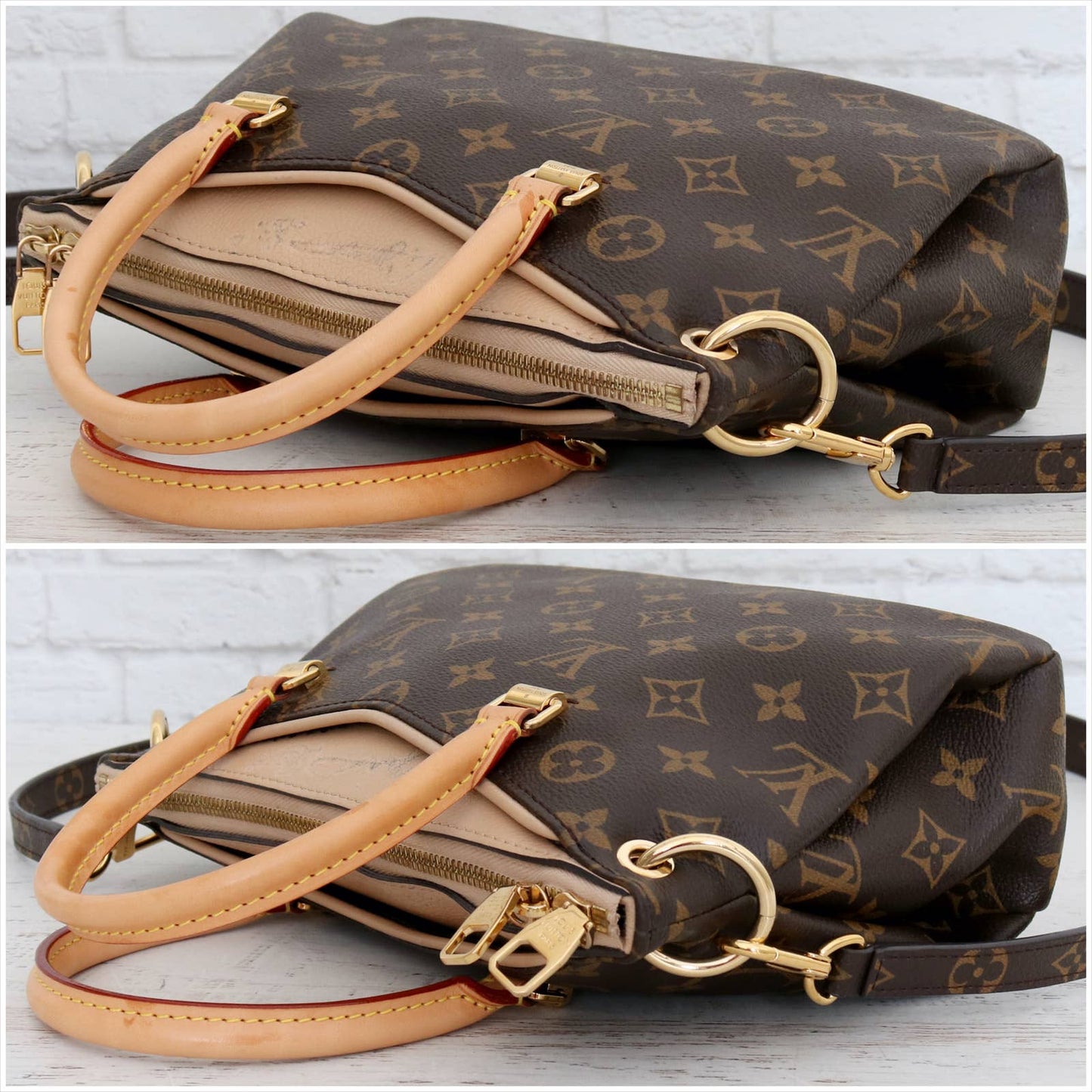 Louis Vuitton Pallas BB Monogram Dune Satchel Crossbody