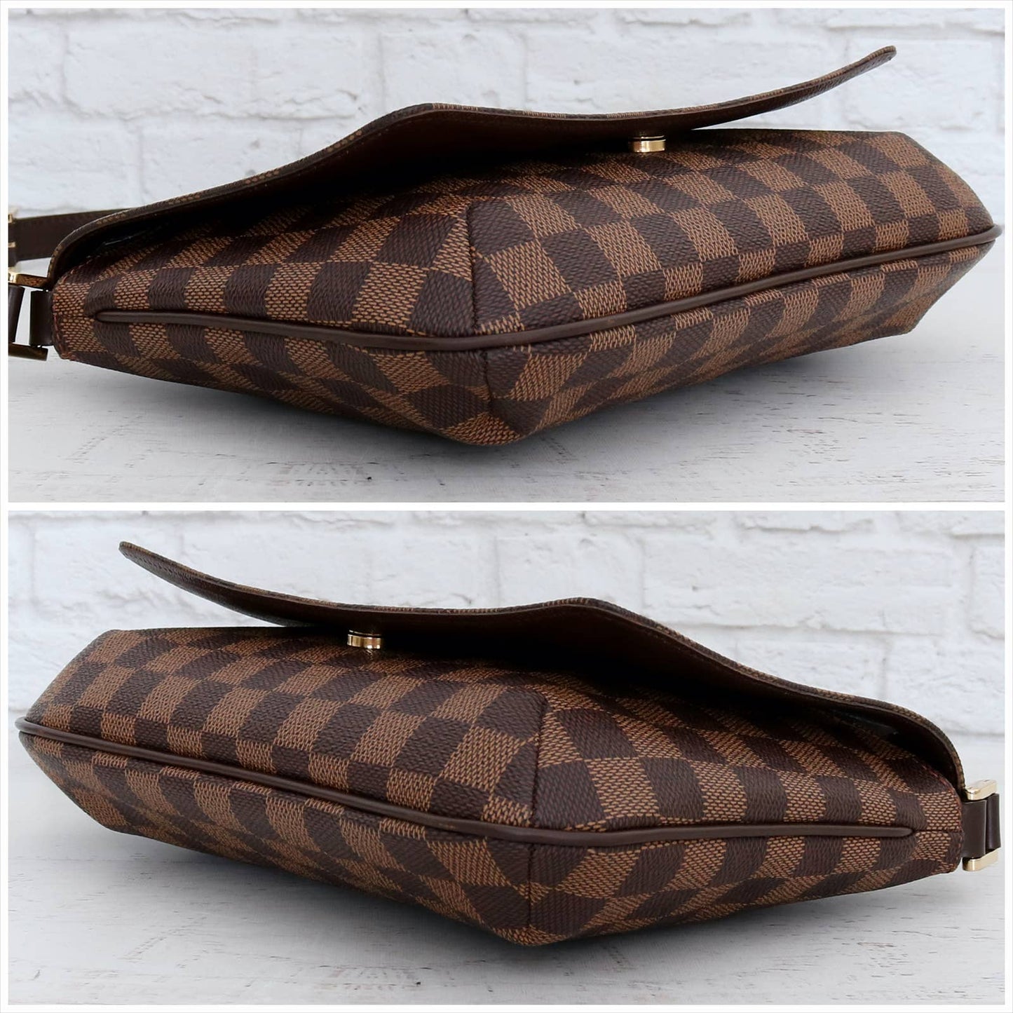 Louis Vuitton Musette Tango Short Damier Ebene Shoulder Bag