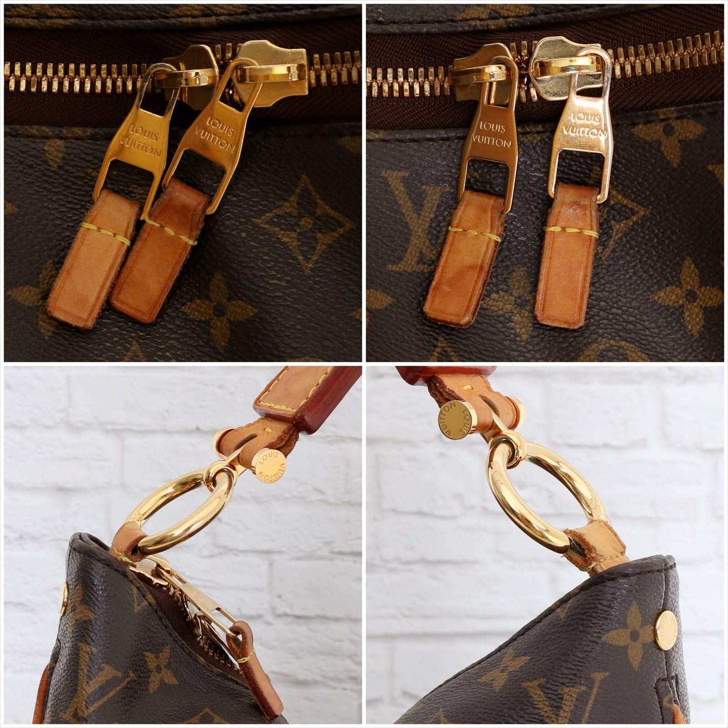 Louis Vuitton Sully MM Monogram Hobo Shoulder Bag  & Dust Bag