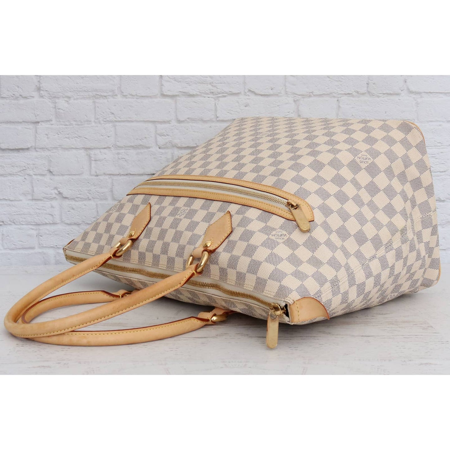 Louis Vuitton Saleya GM Damier Azur Tote & Shoulder Bag