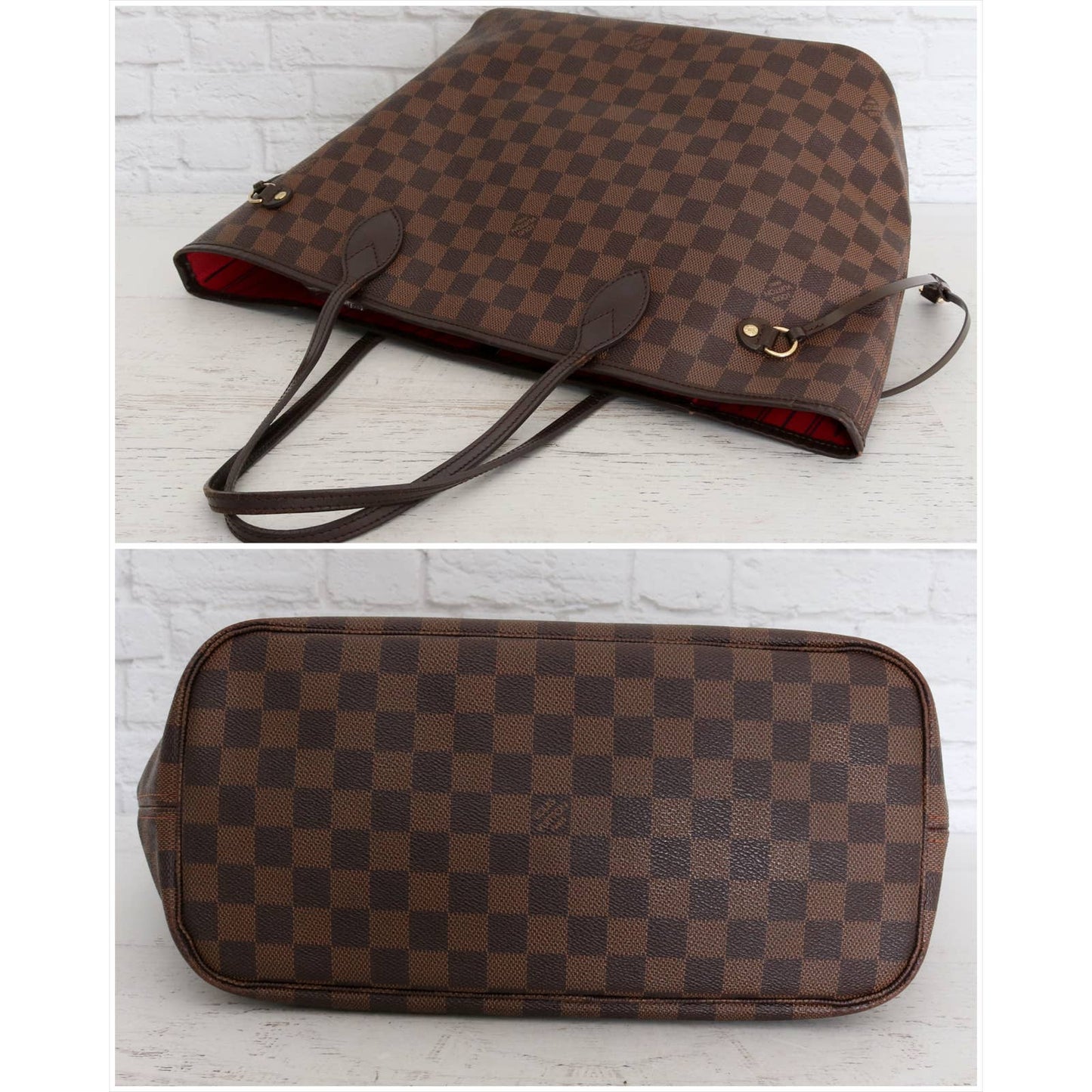 Louis Vuitton Neverfull MM Damier Ebene Tote