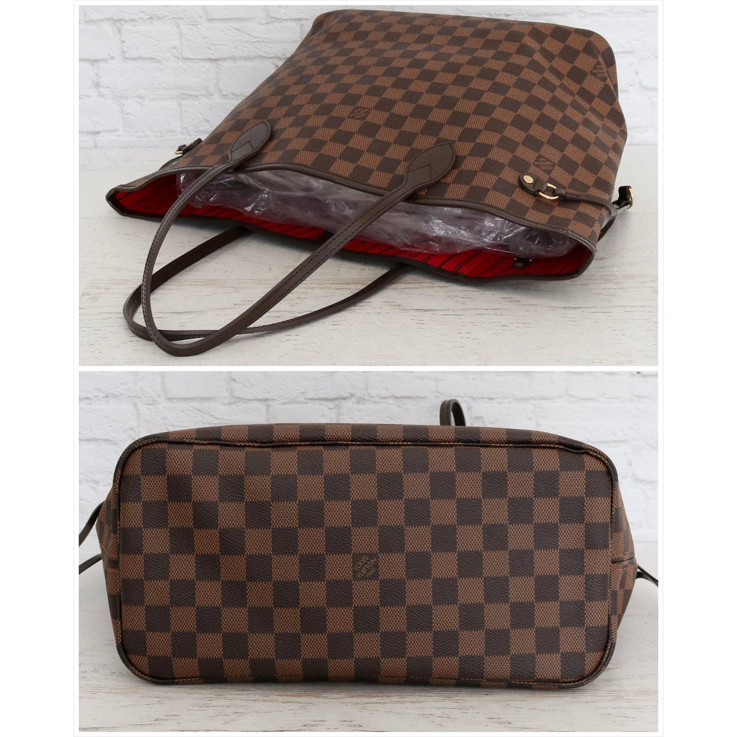 Louis Vuitton Neverfull MM Damier Ebene Tote