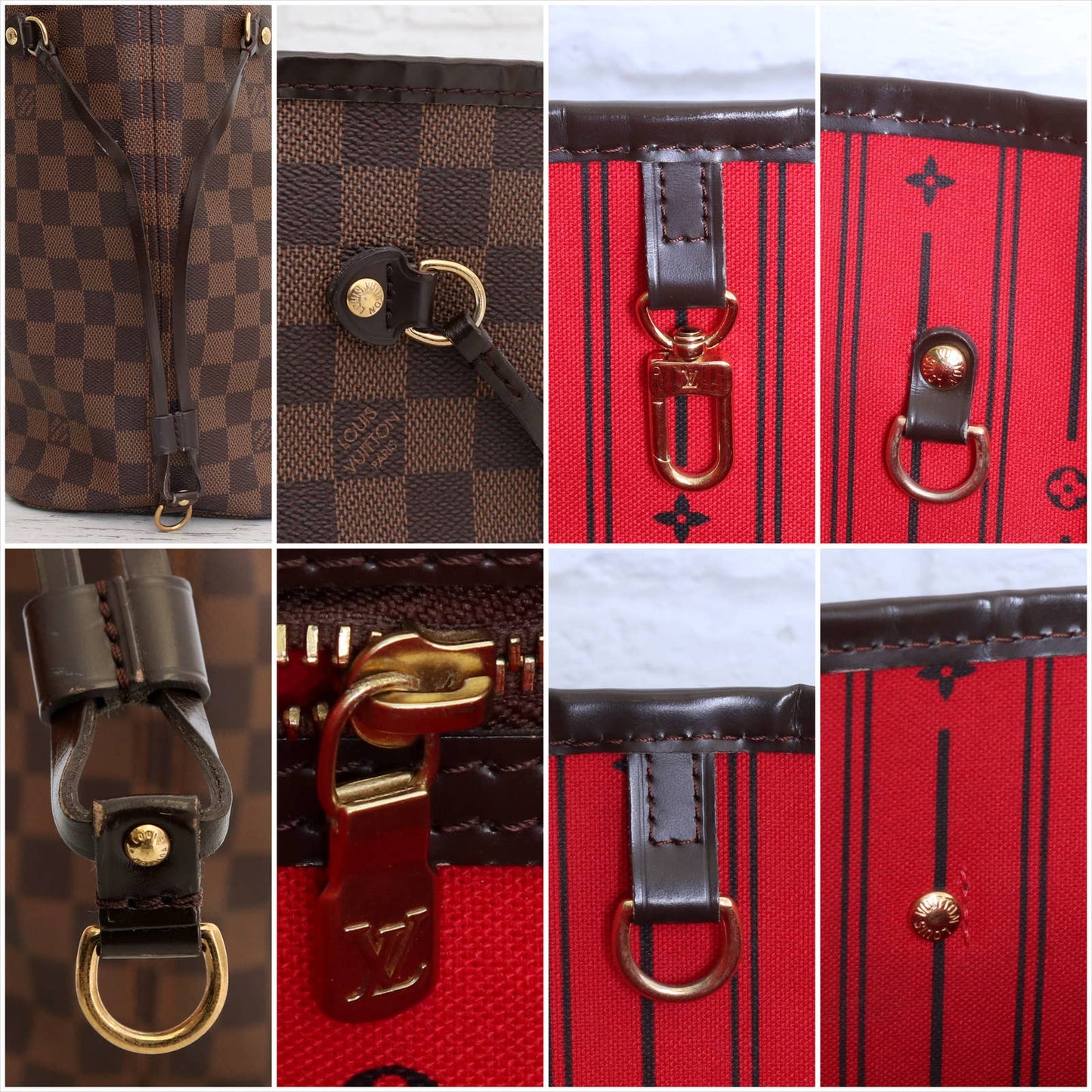 Louis Vuitton Neverfull MM Damier Ebene Tote