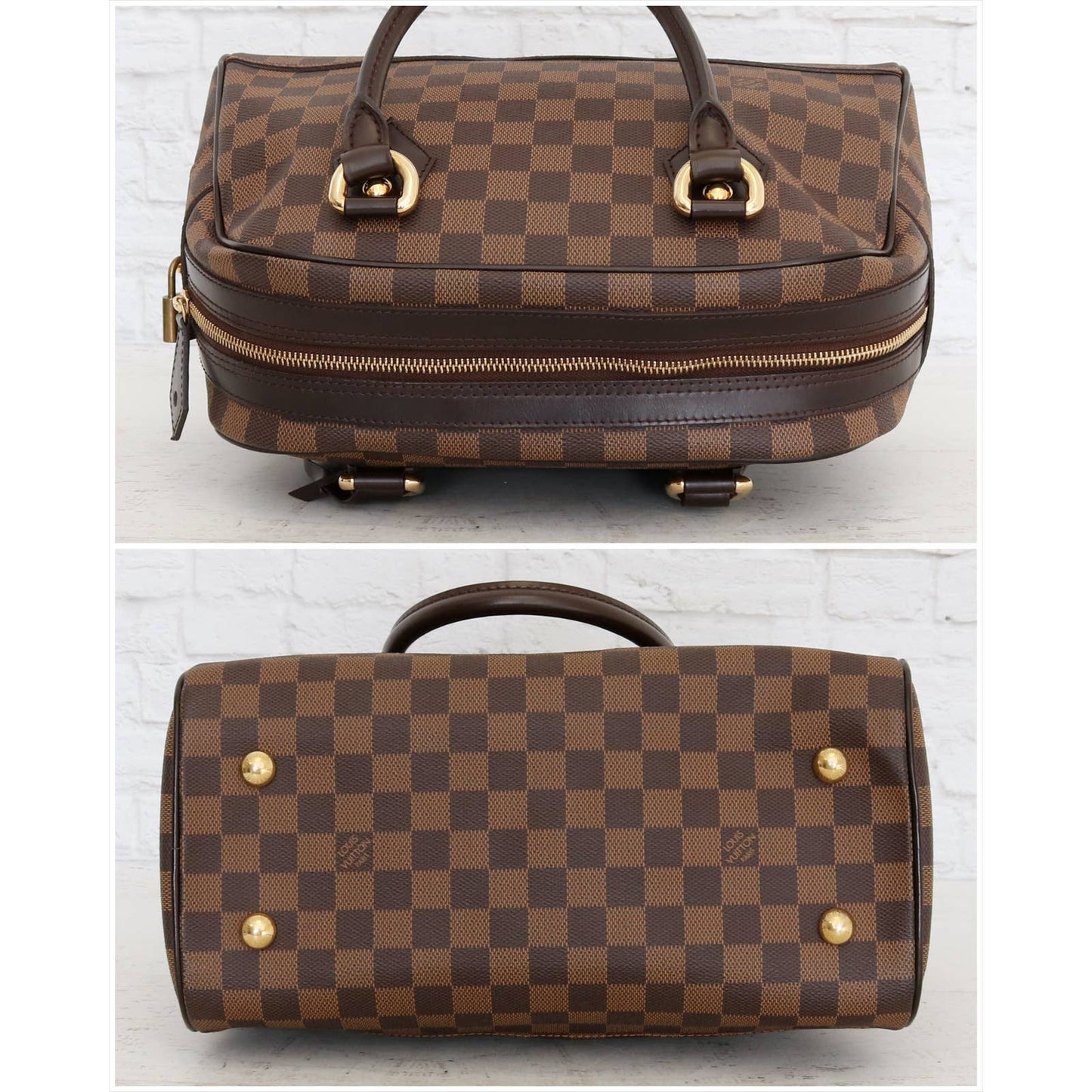 Louis Vuitton Duomo Damier Ebene Boston Satchel