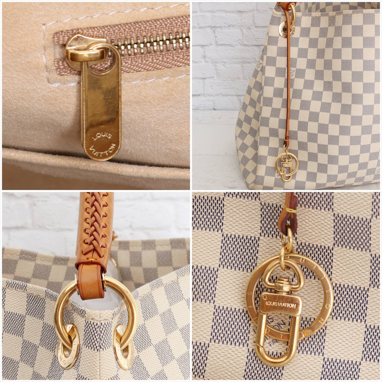 Louis Vuitton Artsy MM Damier Azur Large Tote