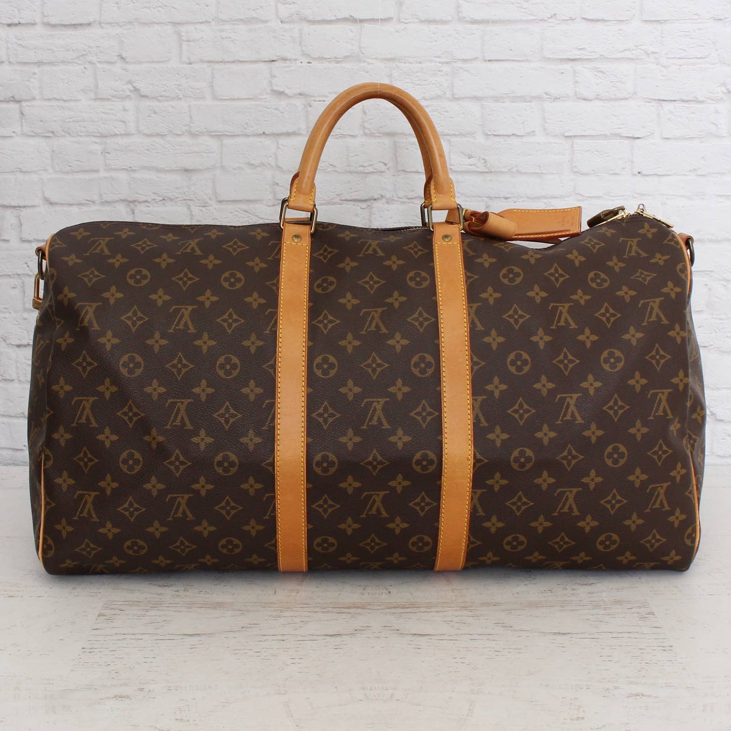 Louis Vuitton Keepall Bandoulière 55 Monogram Duffle Luggage Shoulder