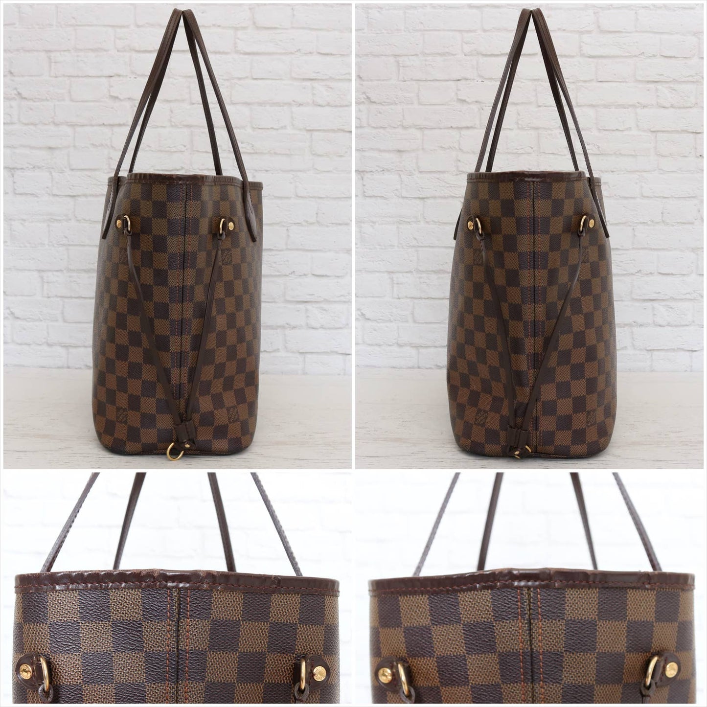 Louis Vuitton Neverfull MM Damier Ebene Tote