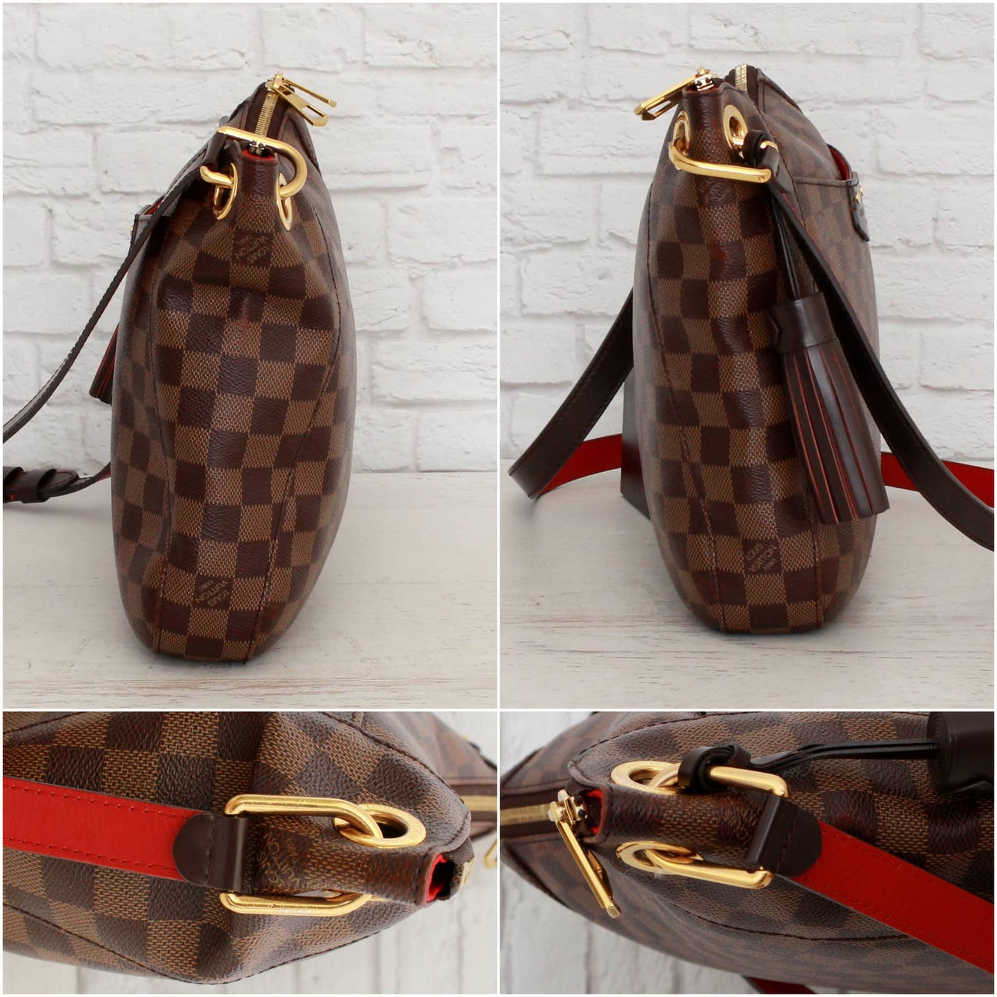 Louis Vuitton South Bank Besace Damier Ebene Crossbody