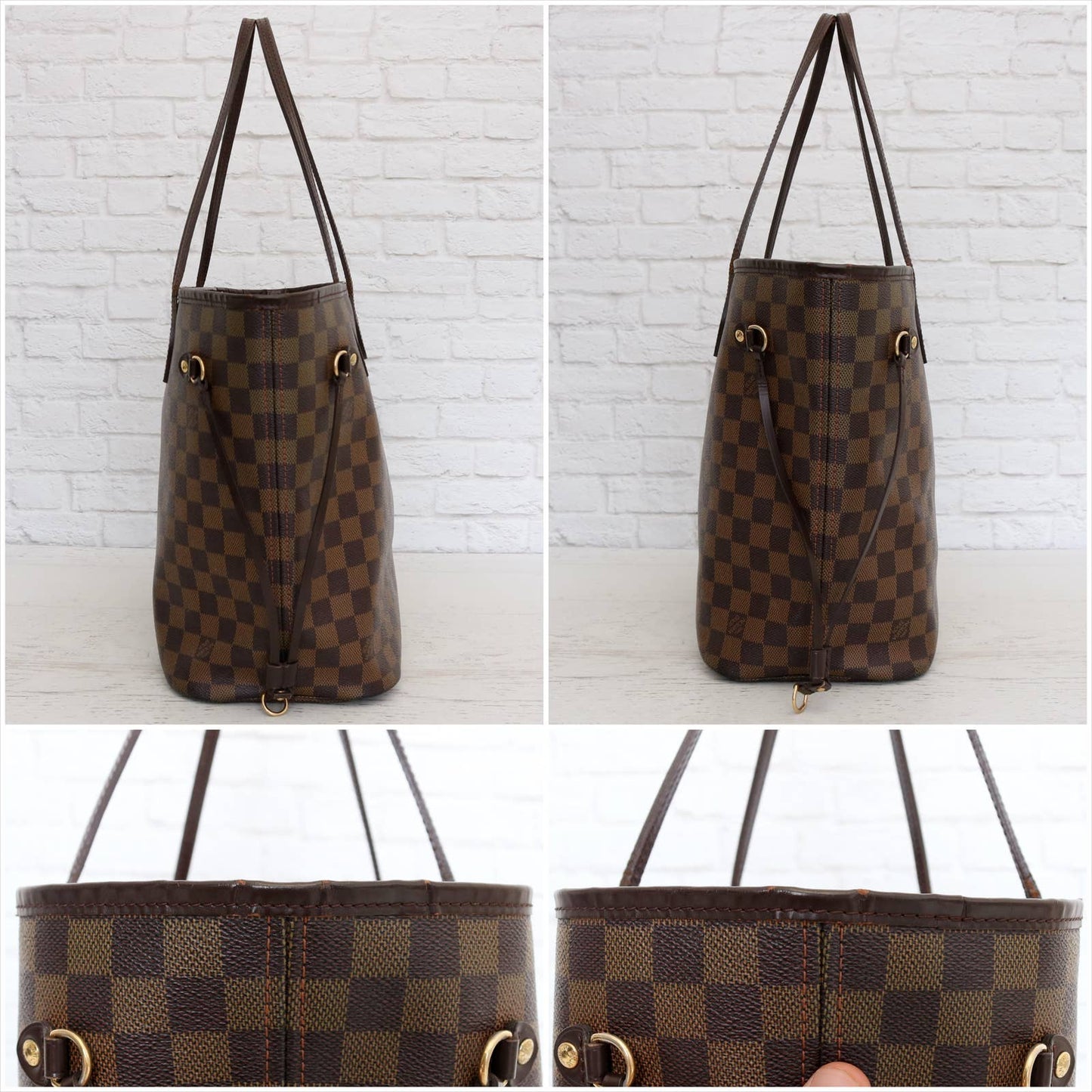 Louis Vuitton Neverfull MM Damier Ebene Tote