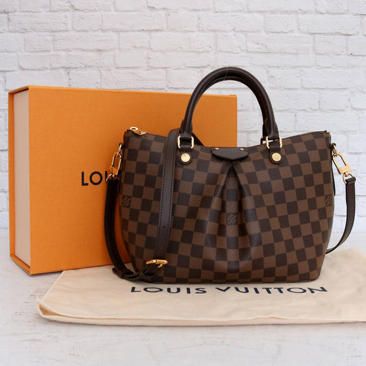 Louis Vuitton Siena PM Damier Ebene Crossbody with Box & Dust Bag