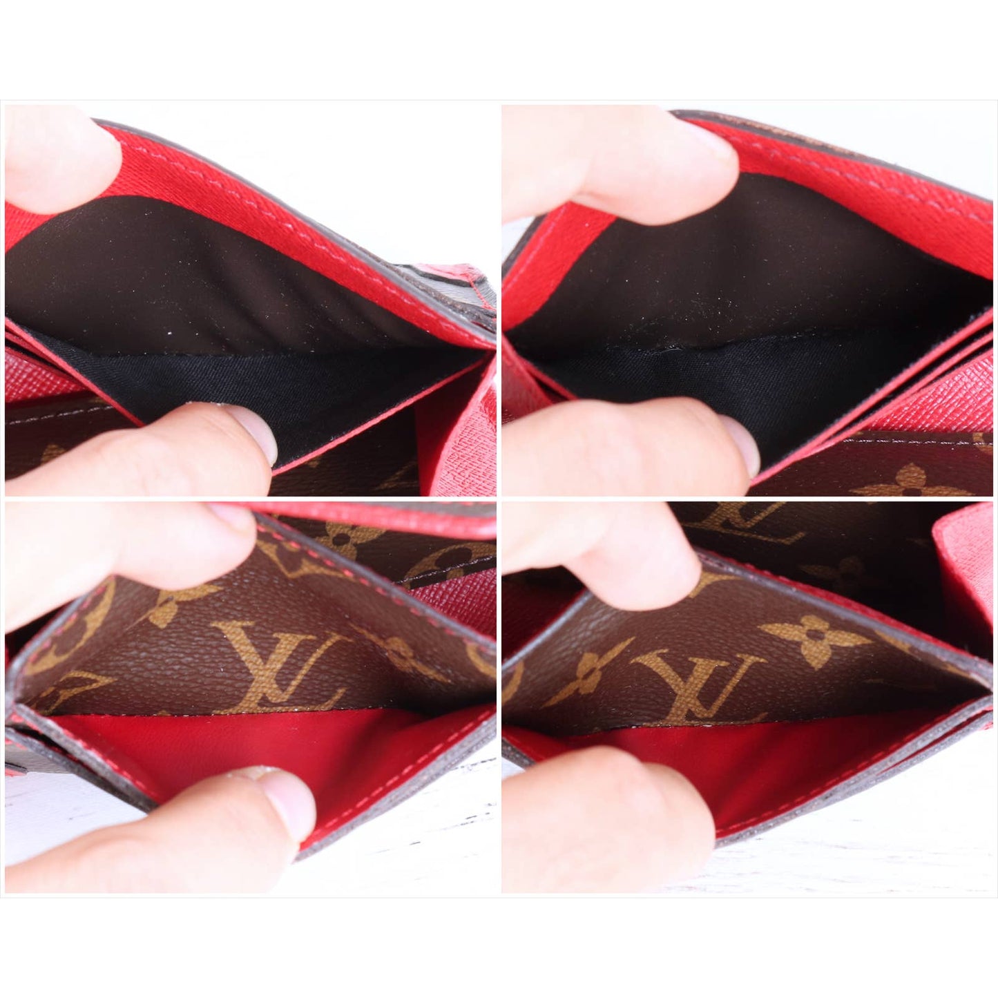 Louis Vuitton Sarah Retiro Wallet Monogram Leather Card Brown Women LV