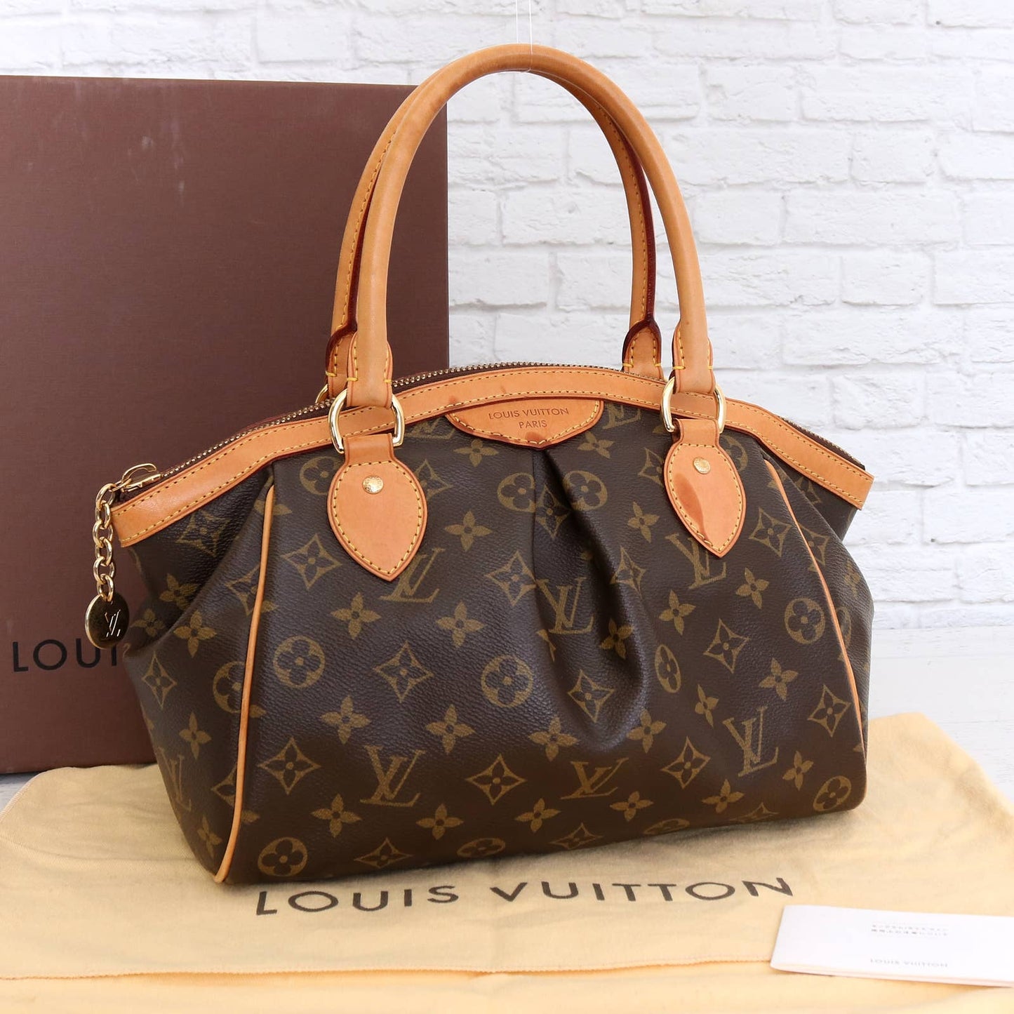 Louis Vuitton Tivoli PM Monogram Satchel with Dust Bag & Box