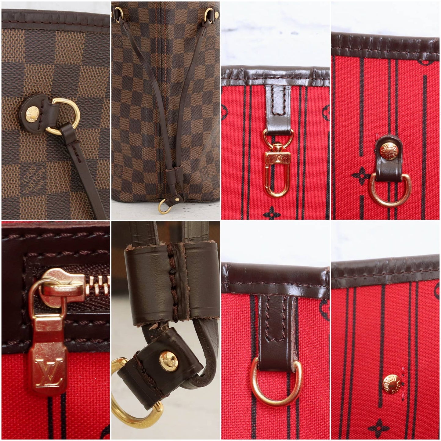 Louis Vuitton Neverfull MM Damier Ebene Tote