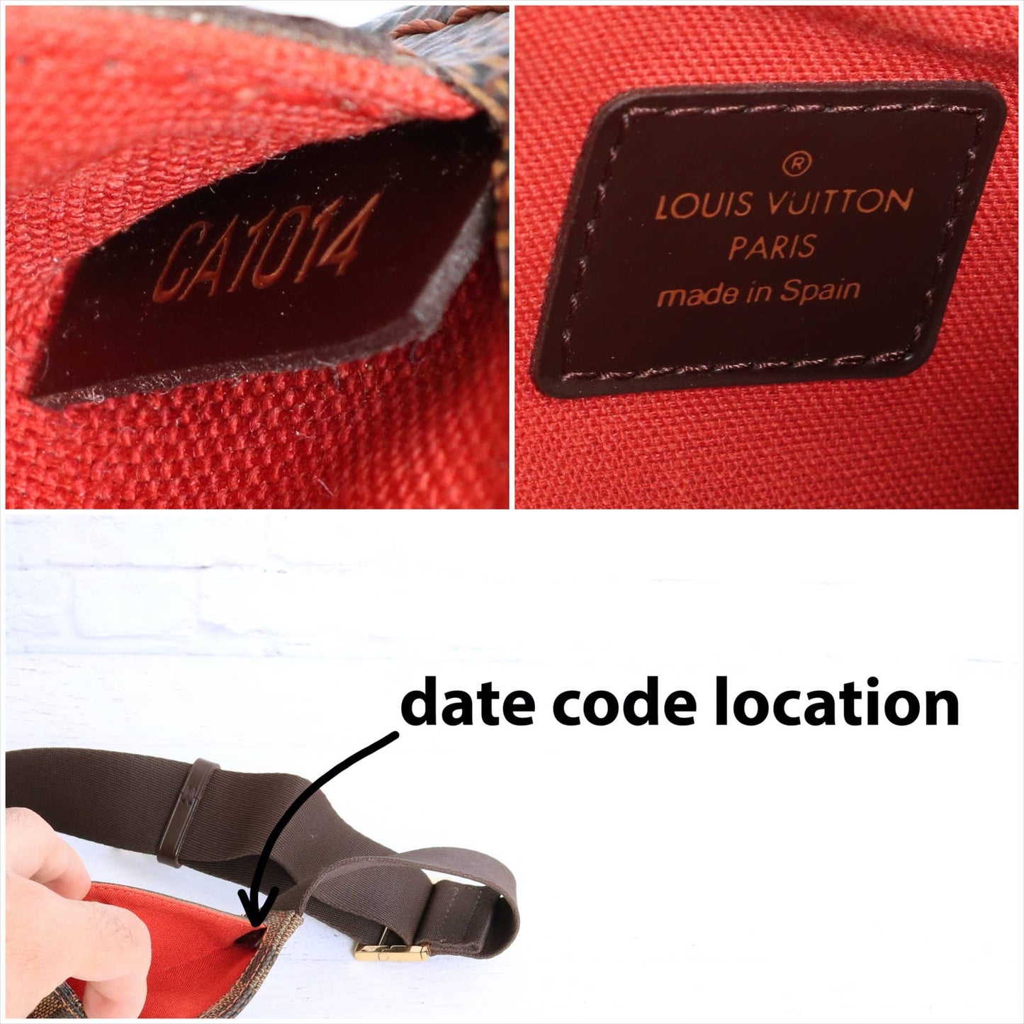 Louis Vuitton Geronimos Damier Ebene Bumbag Belt Crossbody