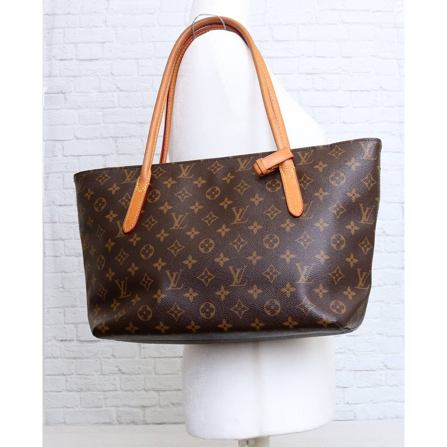 Louis Vuitton Raspail PM Monogram Tote Brown Shoulder Bag Purse Large Handbag  LV