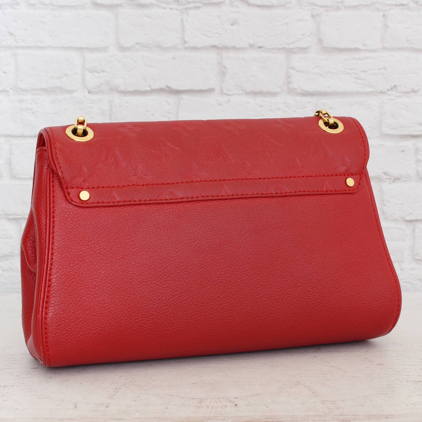 Louis Vuitton Saint Germain PM Empreinte Cerise Red Crossbody Shoulder