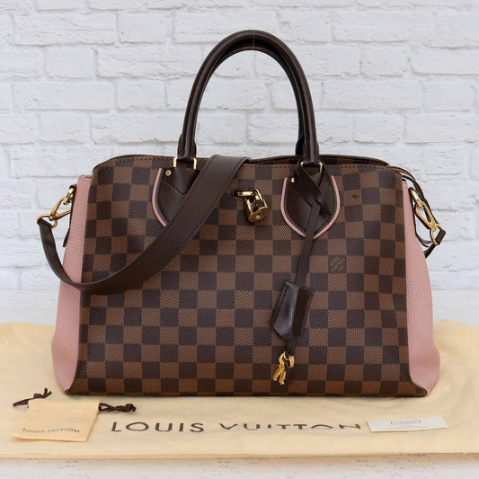 Louis Vuitton Normandy Magnolia Damier Ebene Satchel Shoulder Bag Zip