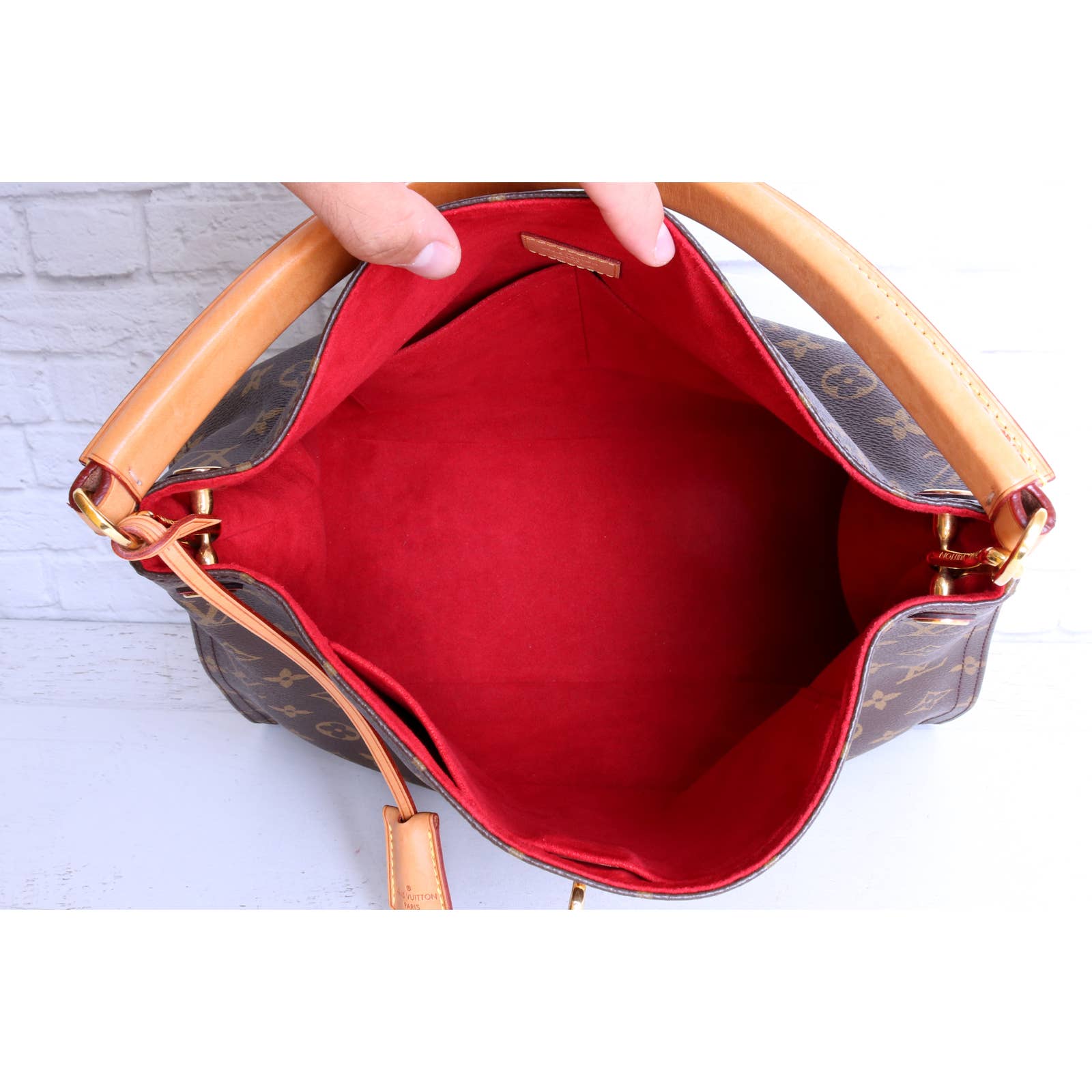 Louis Vuitton Monogram/Red Gaia Hobo Bag - Tradesy