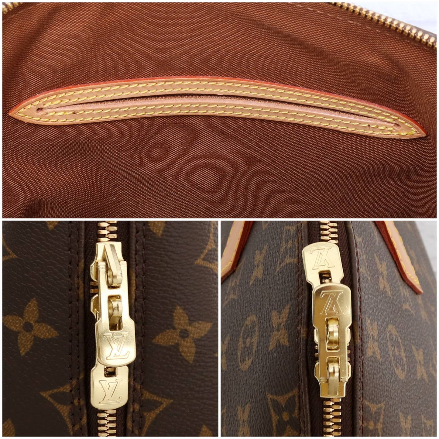 Louis Vuitton Alma MM Monogram Satchel with Dust Bag