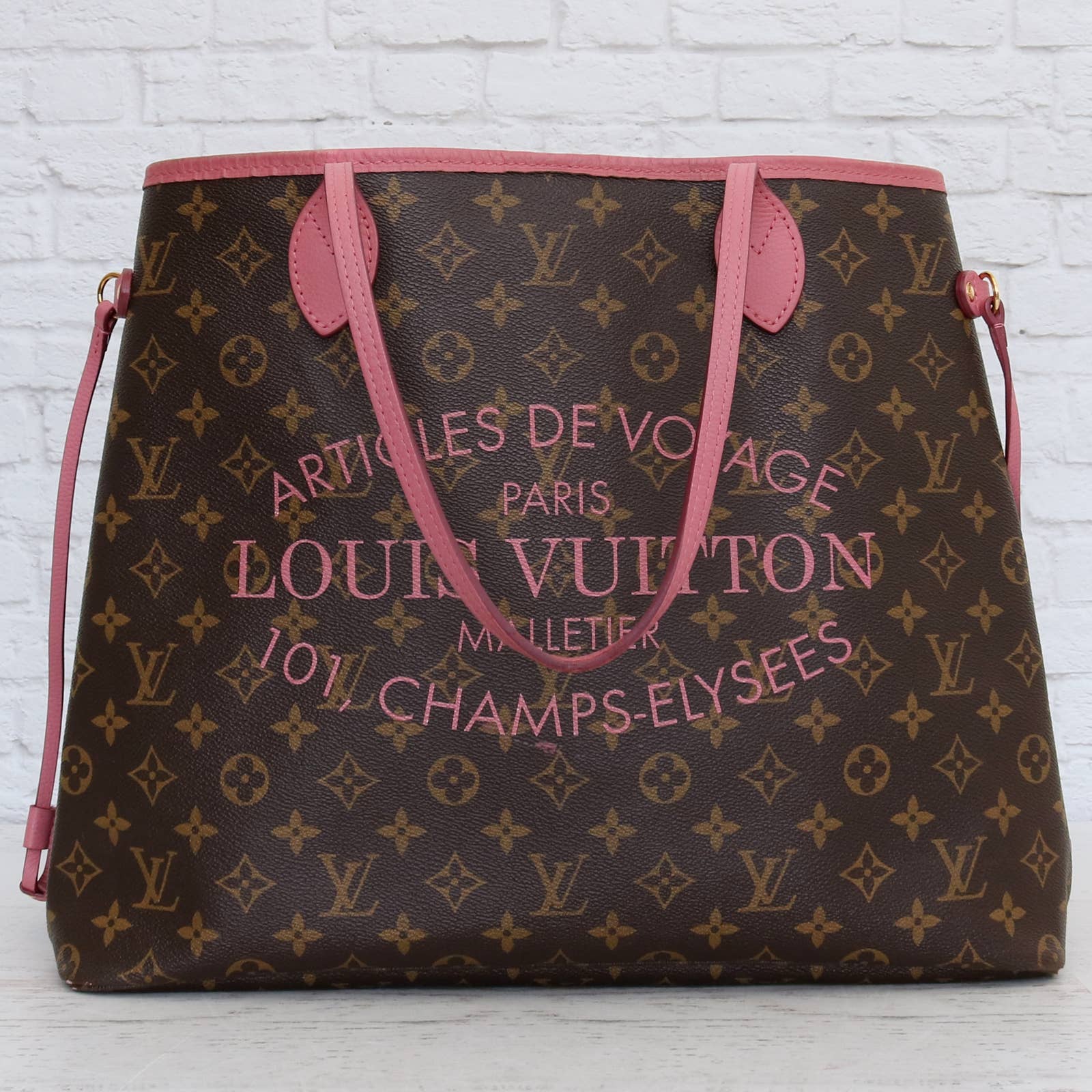 louis vuitton articles de voyage backpack Louis Vuitton Neverfull GM Articles de Voyage Ikat Monogram Rose Tote Purse Bag – brandedmoda