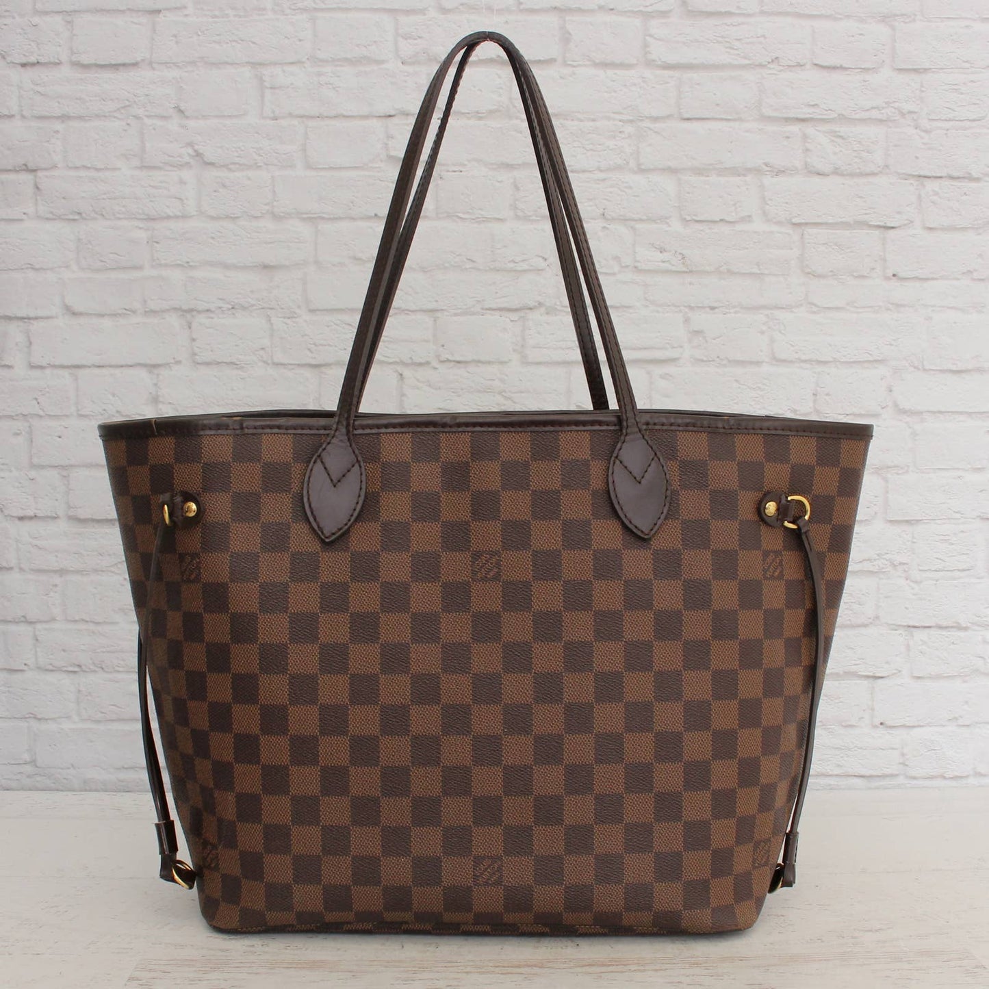 Louis Vuitton Neverfull MM Damier Ebene Cherry Red Tote