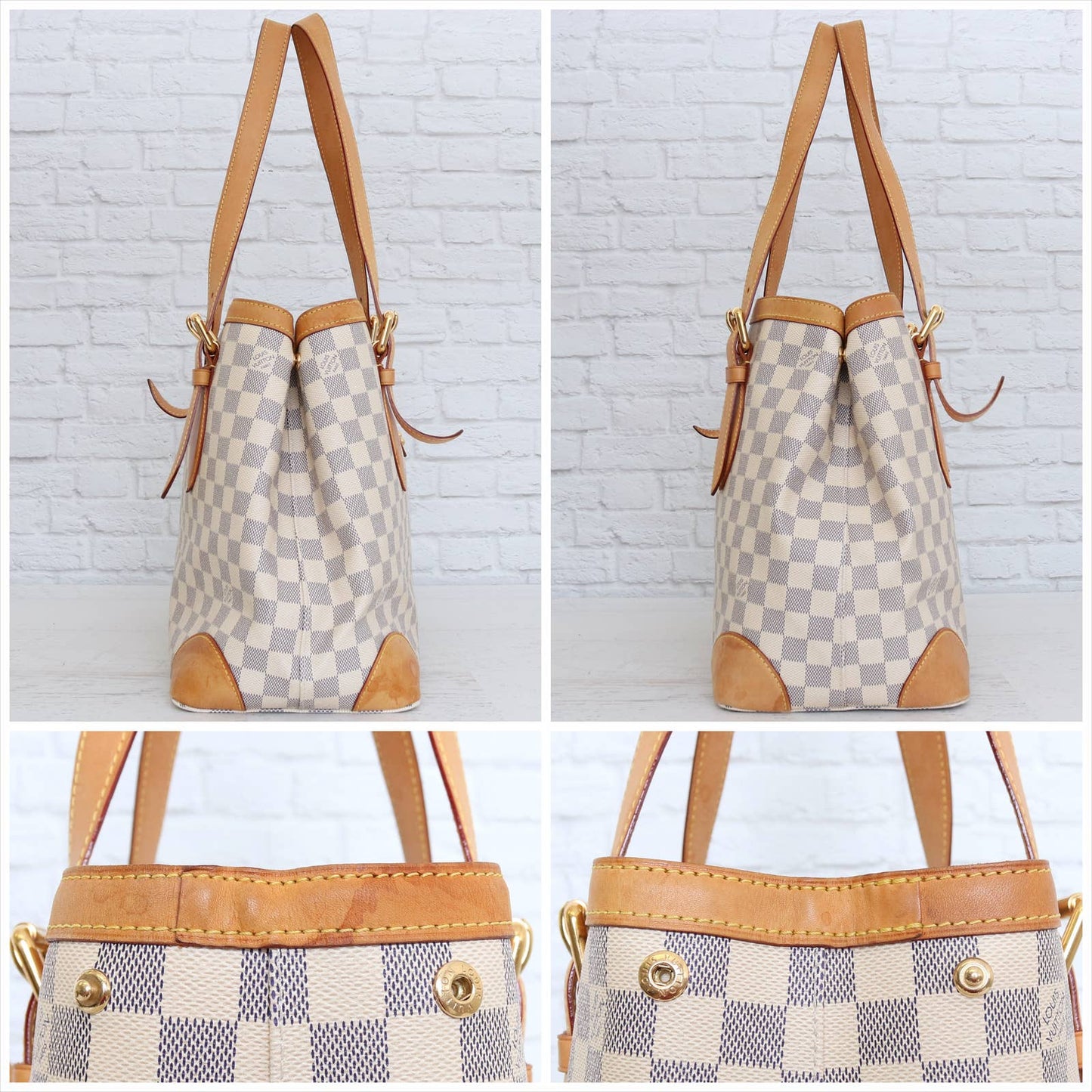 Louis Vuitton Hampstead MM Damier Azur Shoulder Bag