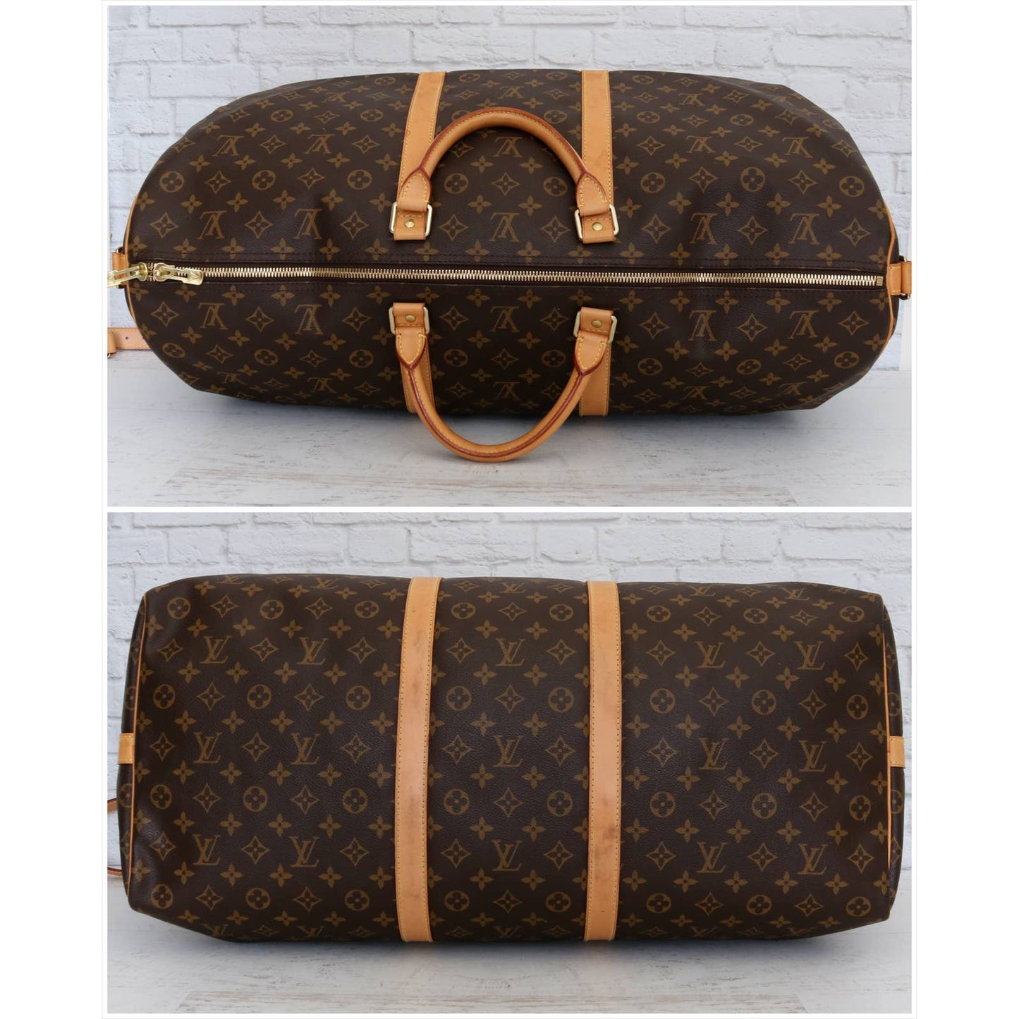 Louis Vuitton Keepall Bandouliere 60 Monogram Duffle Travel Bag