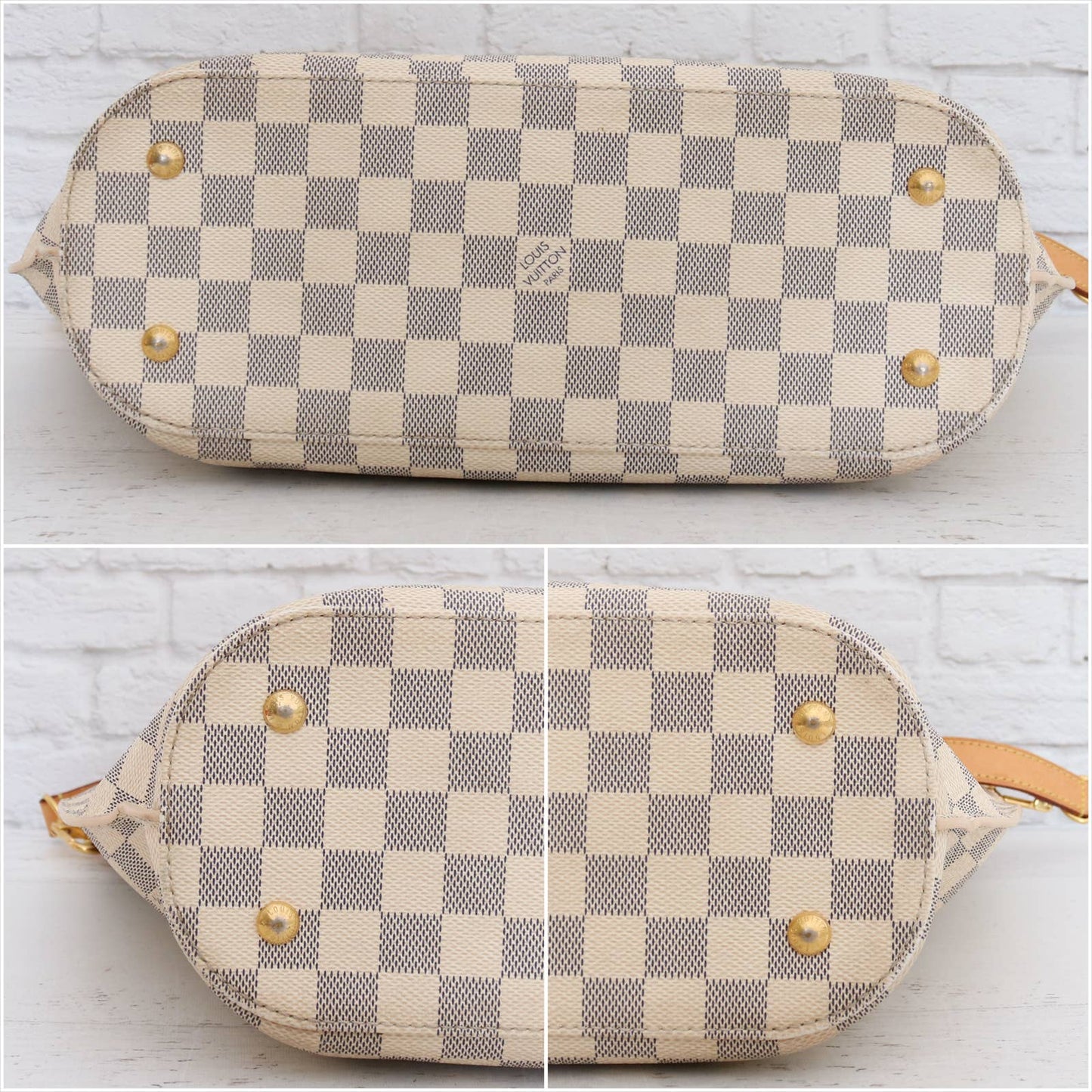 Louis Vuitton Girolata Damier Azur Bucket Shoulder Bag