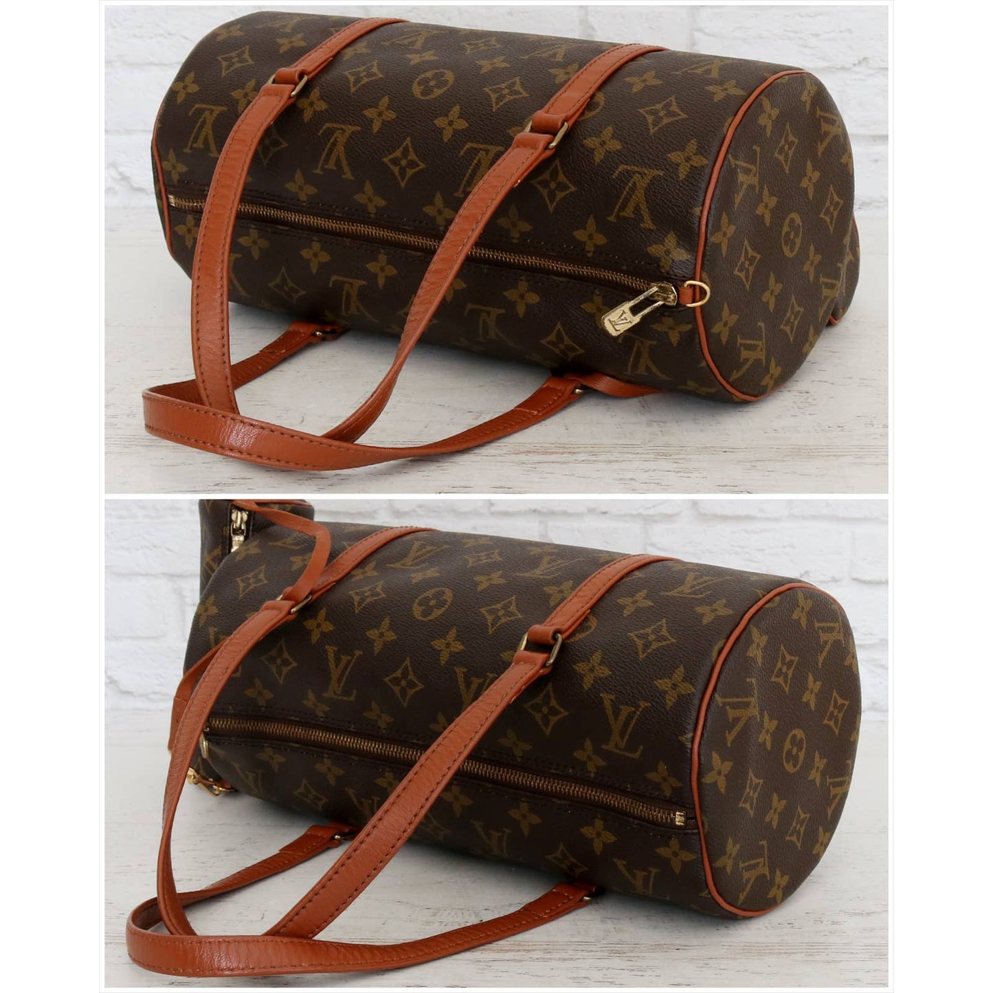 Louis Vuitton Papillon 30 Monogram with Pouch Satchel