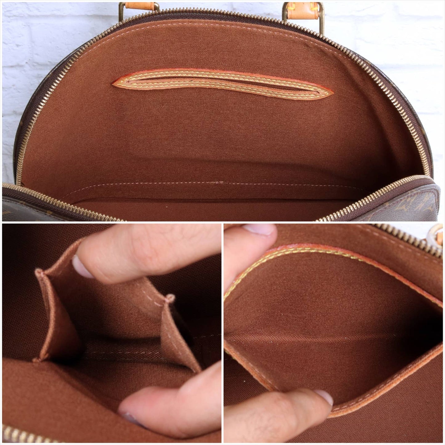 Louis Vuitton Alma MM Monogram Satchel Tote