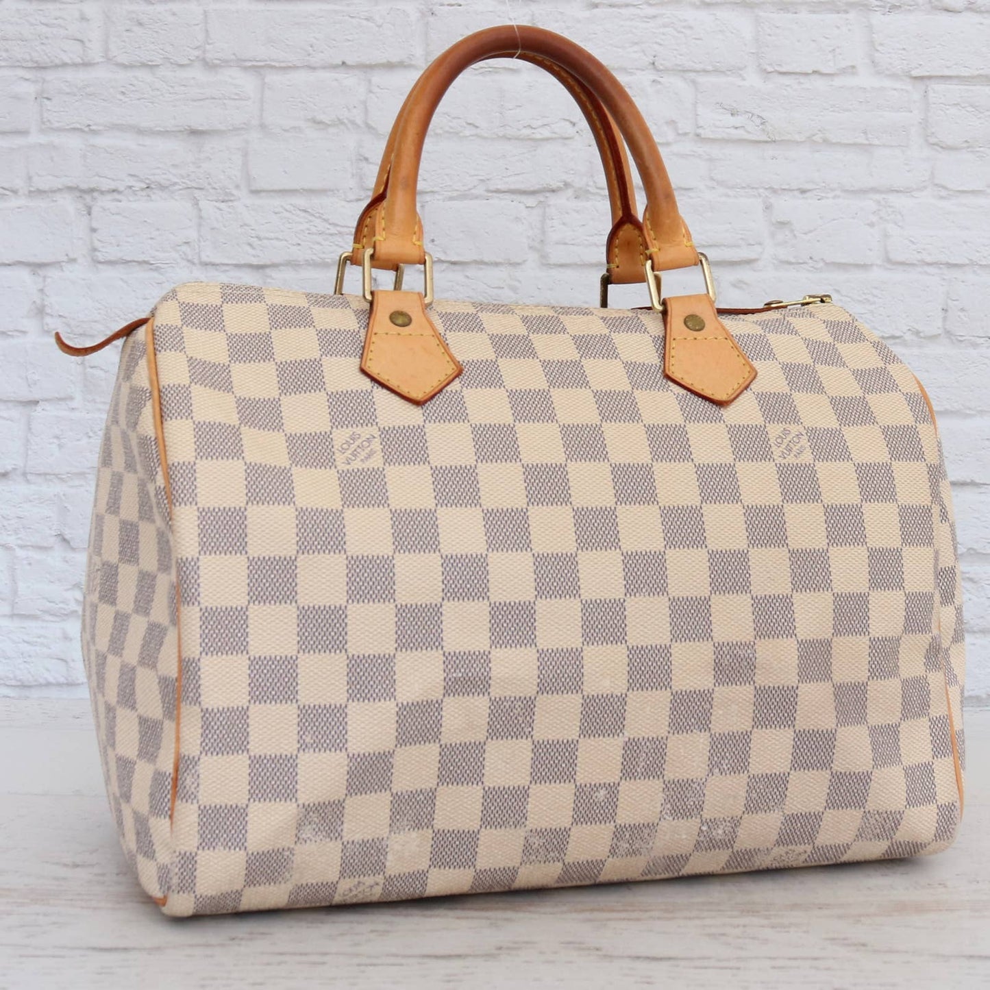 Louis Vuitton Speedy 30 Damier Azur Satchel