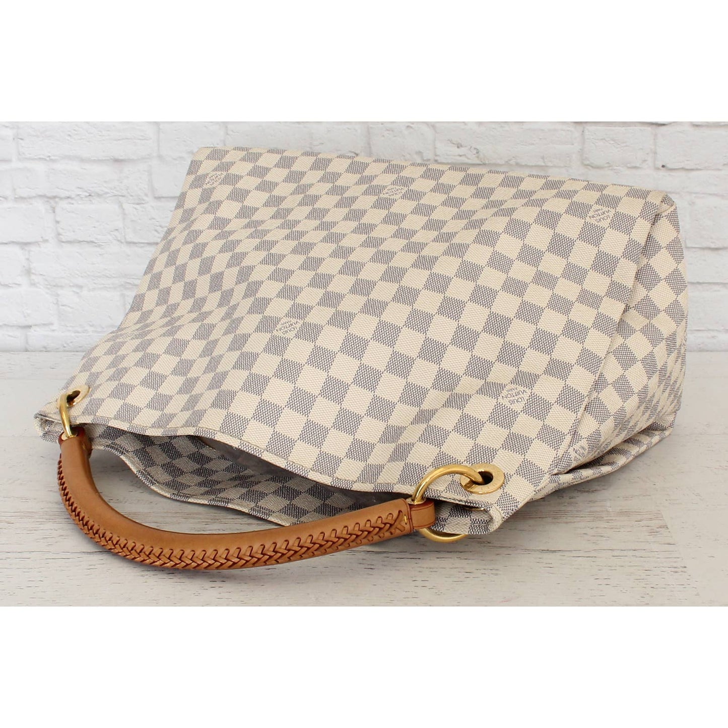 Louis Vuitton Artsy MM Damier Azur Large White Tote