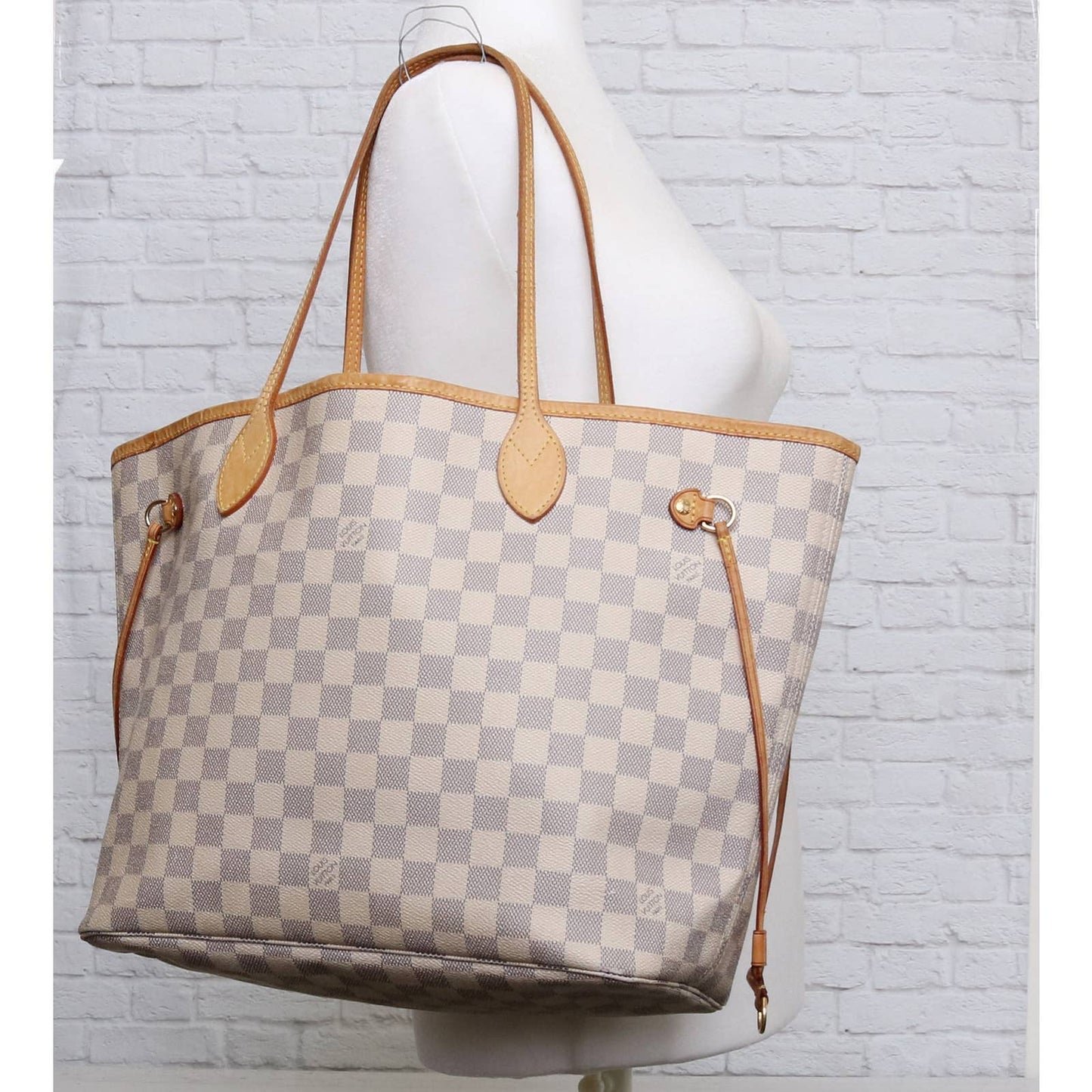 Louis Vuitton Neverfull MM Damier Azur Tote