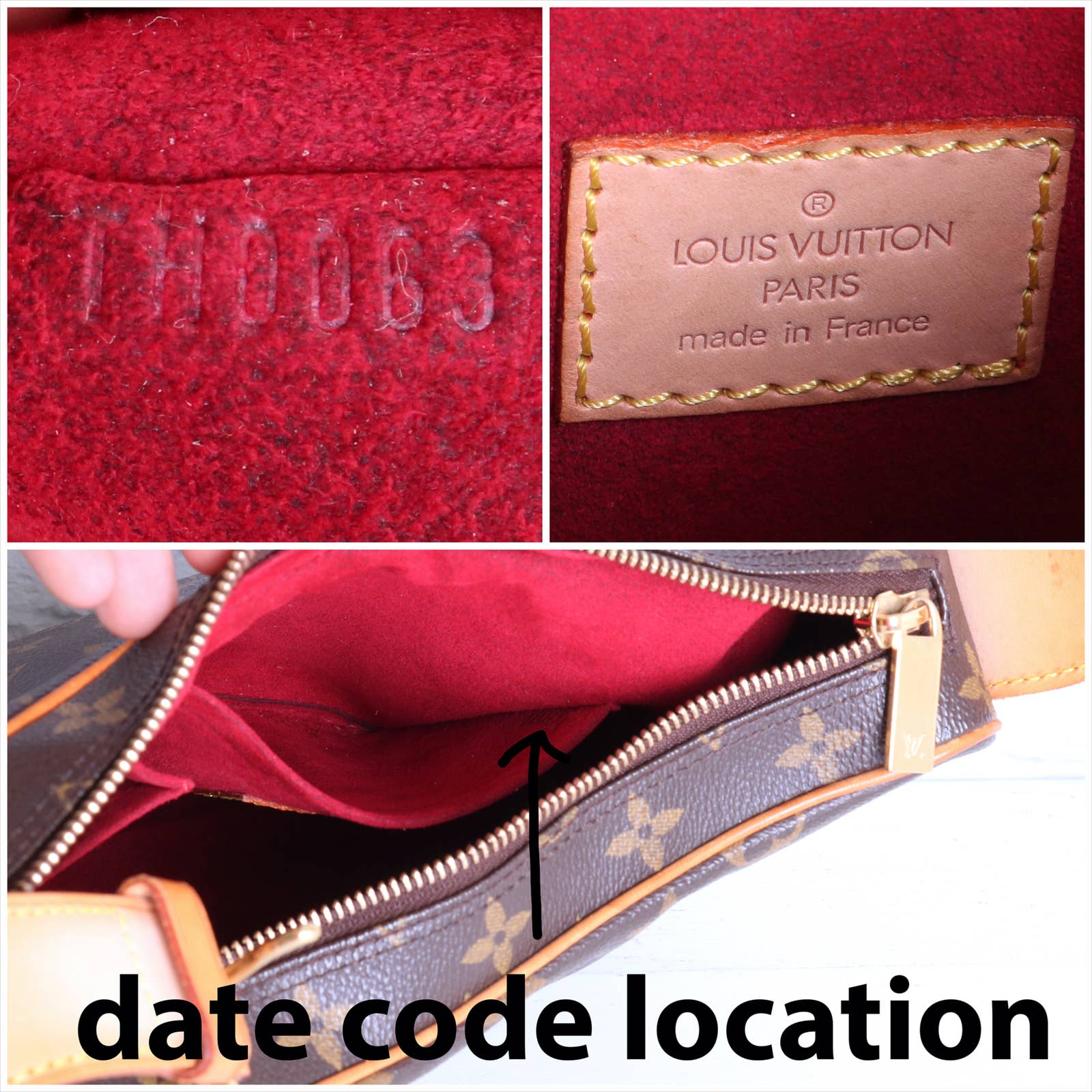 Louis Vuitton Croissant MM Monogram Crescent Shoulder Bag Purse