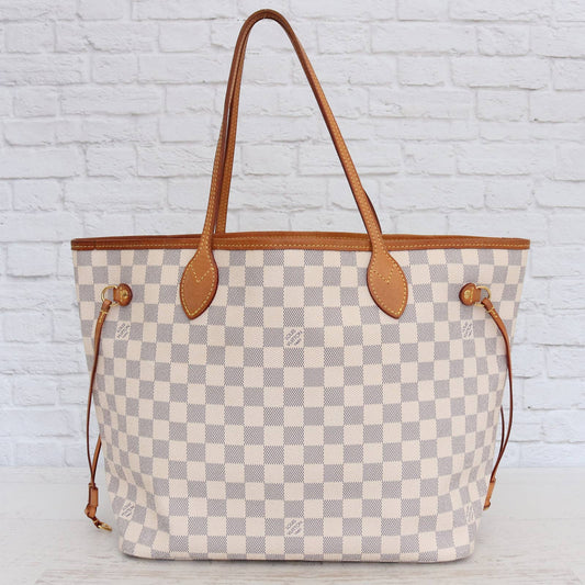 Louis Vuitton Neverfull MM Damier Azur Tote