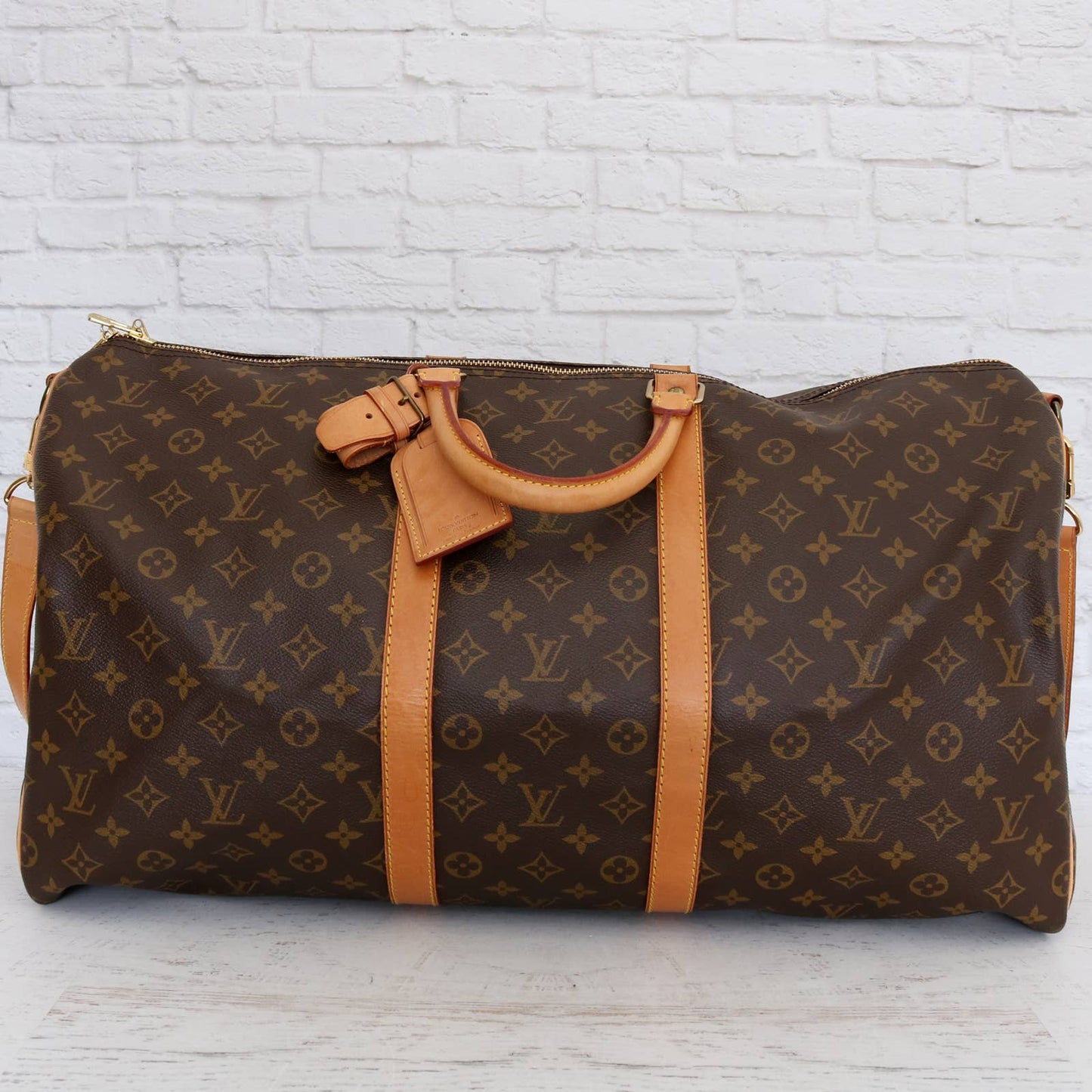 Louis Vuitton Keepall Bandouliere 55 Monogram Duffle Luggage