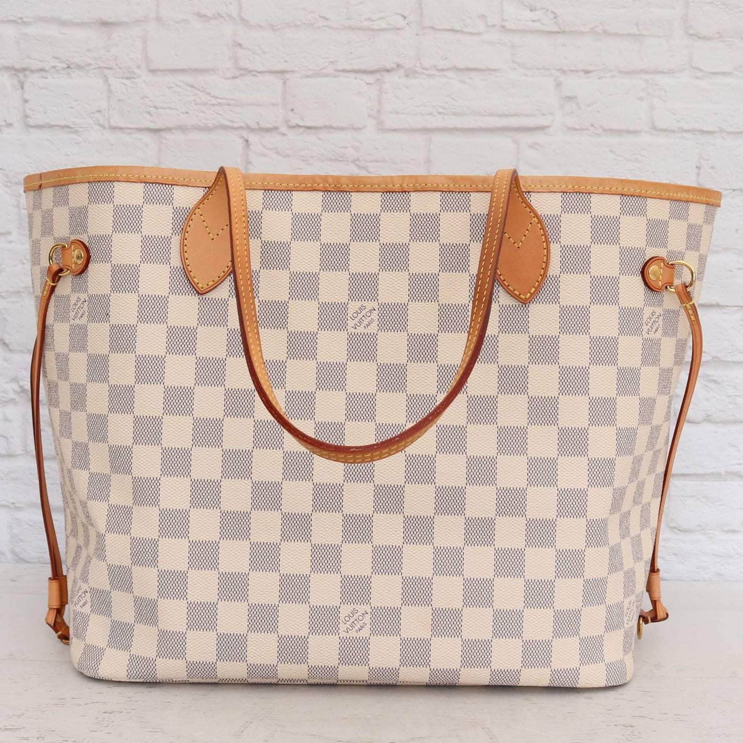 Louis Vuitton Neverfull MM with Pouch Damier Azur