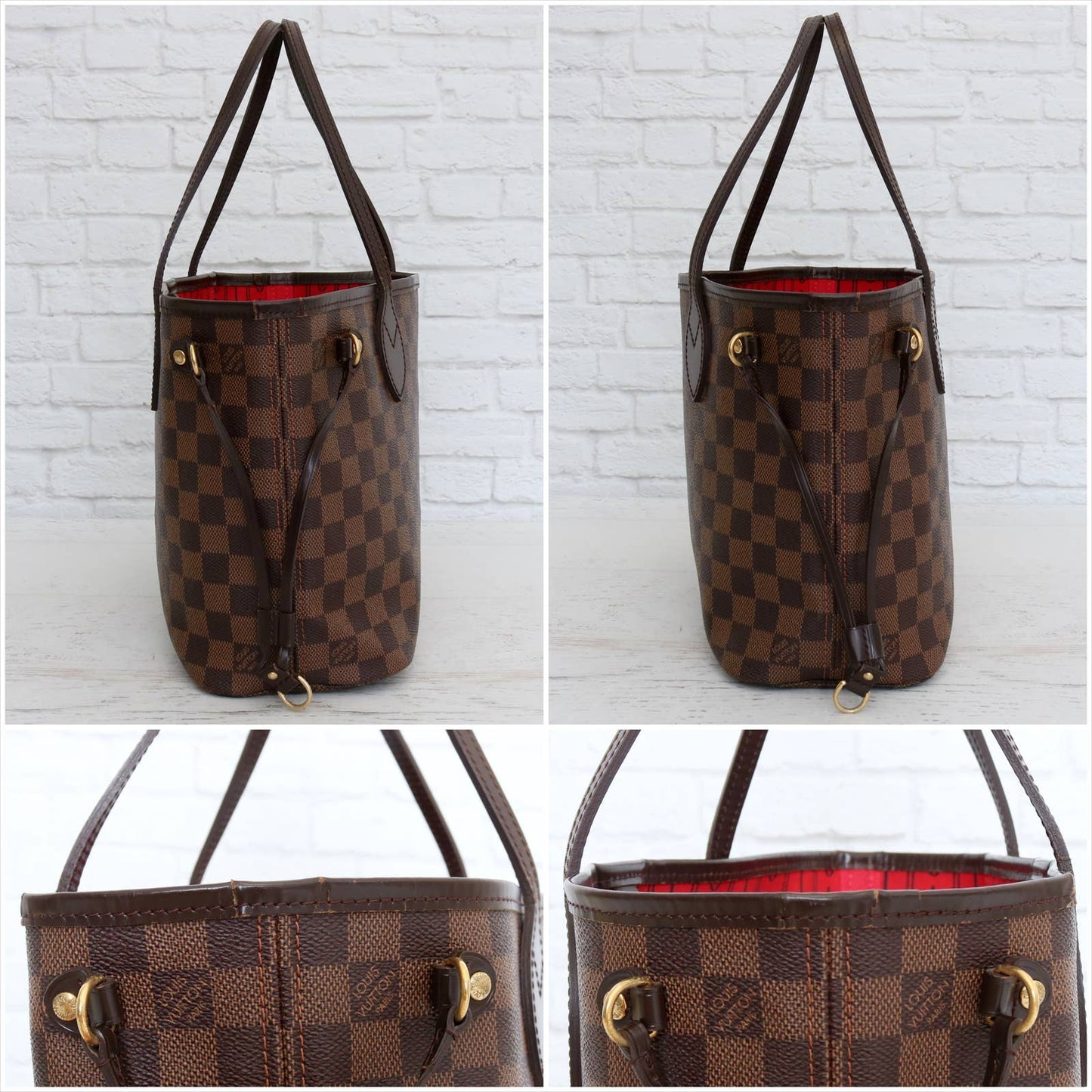 Louis Vuitton Neverfull PM Damier Ebene Small Tote