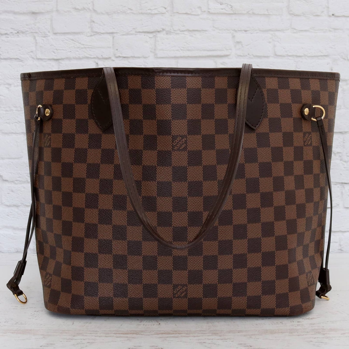 Louis Vuitton Neverfull MM Damier Ebene Tote