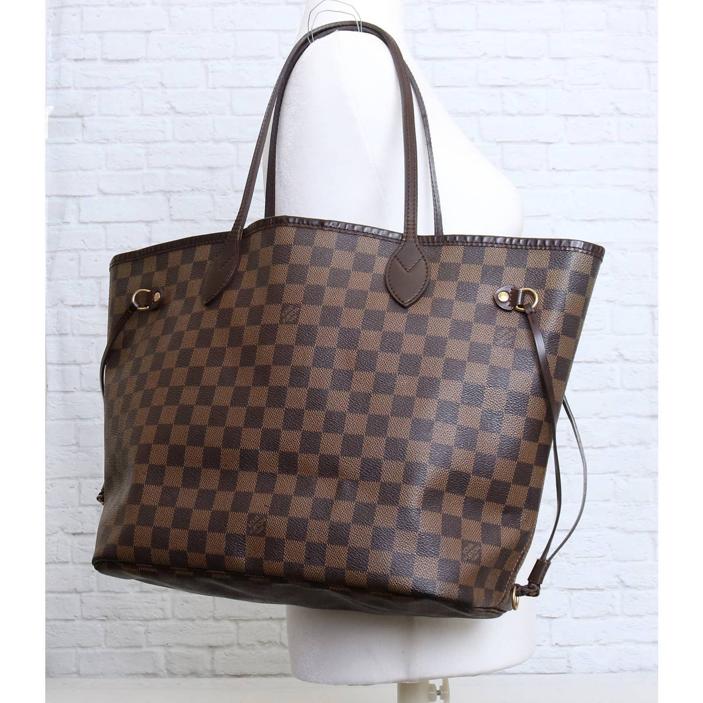 Louis Vuitton Neverfull MM Damier Ebene Tote