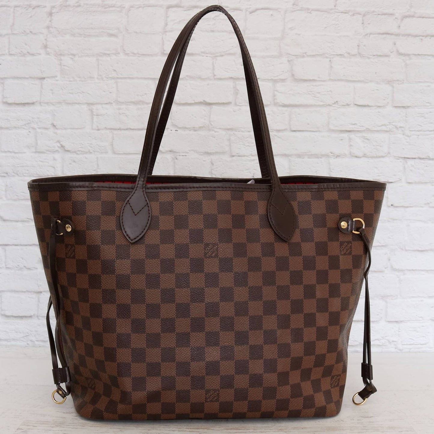 Louis Vuitton Neverfull MM with Pouch Damier Ebene Tote