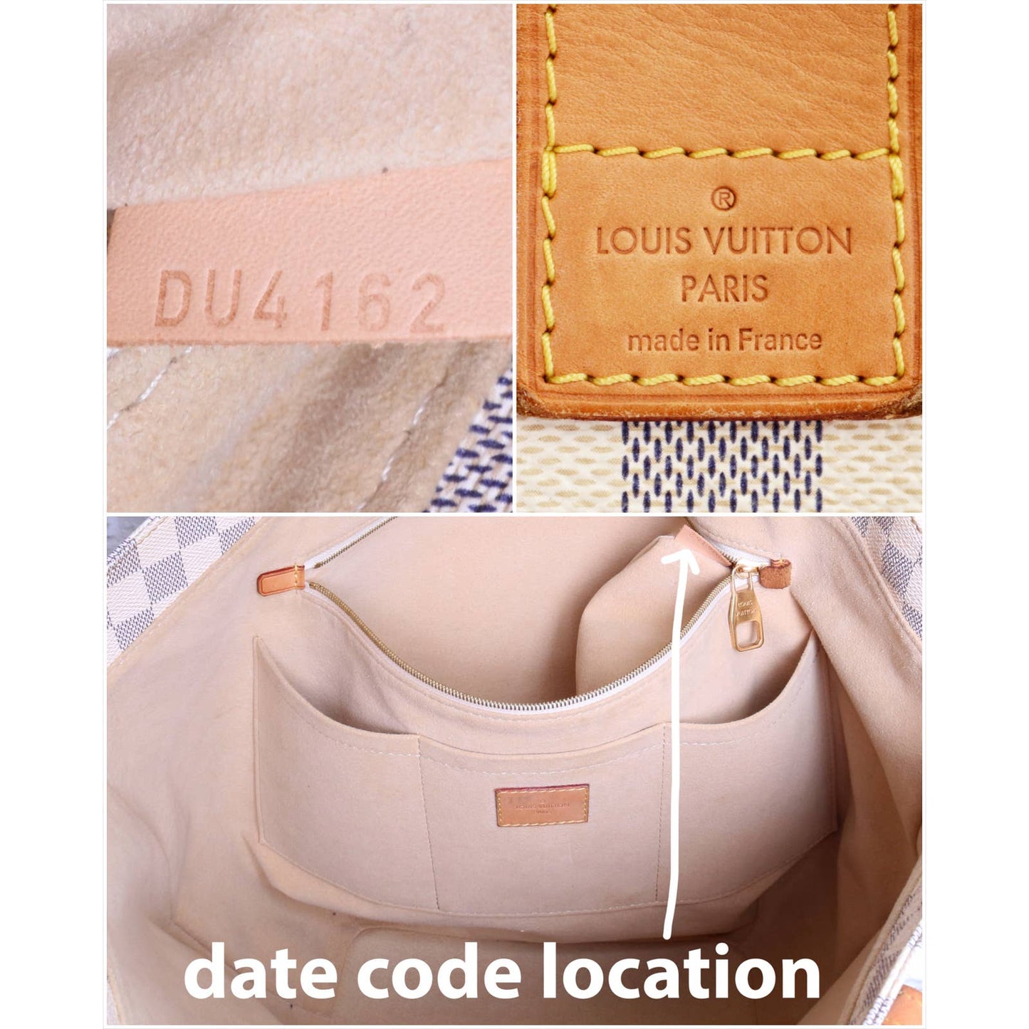 Louis Vuitton Salina PM Damier Azur Tote