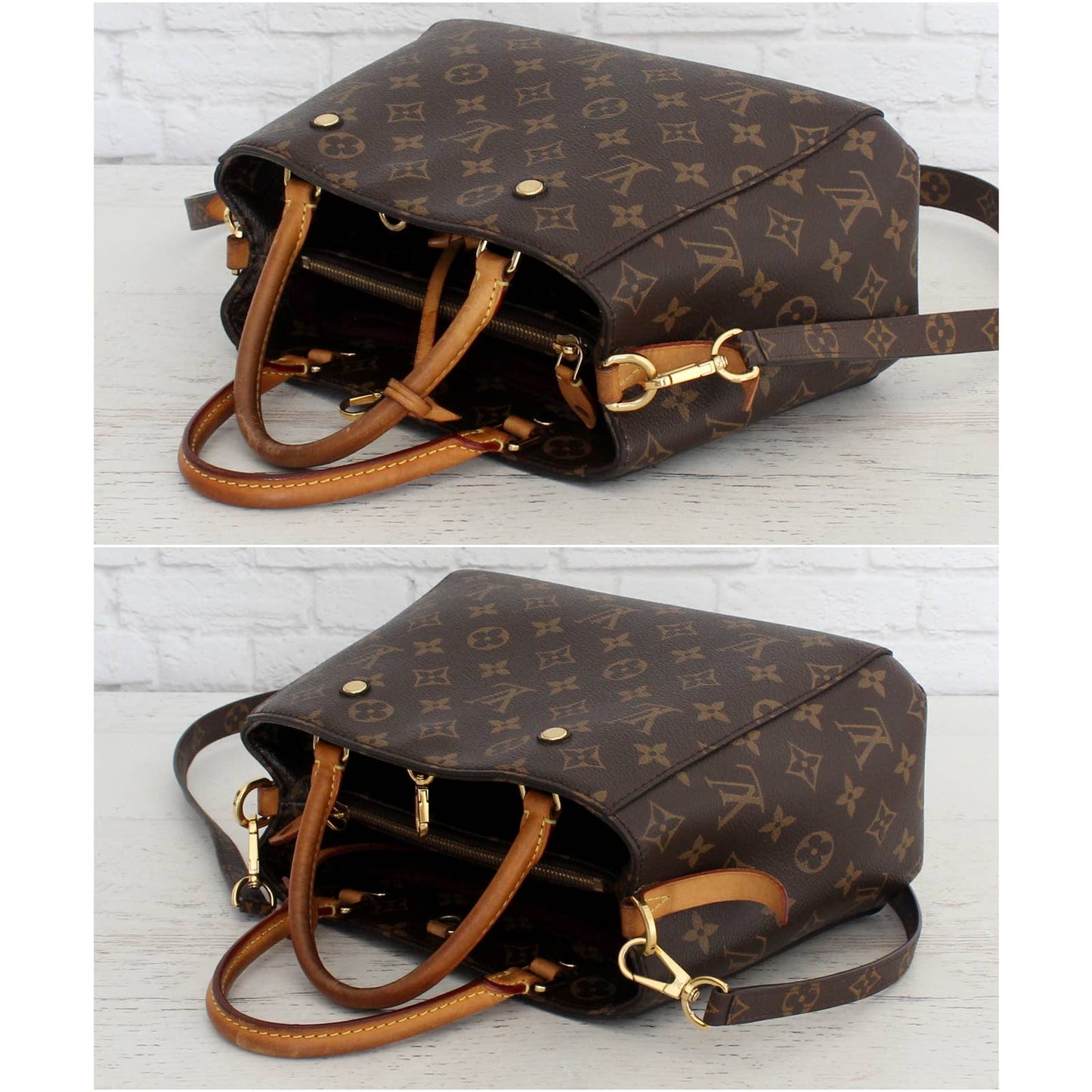 Louis Vuitton Montaigne BB Crossbody Satchel Monogram