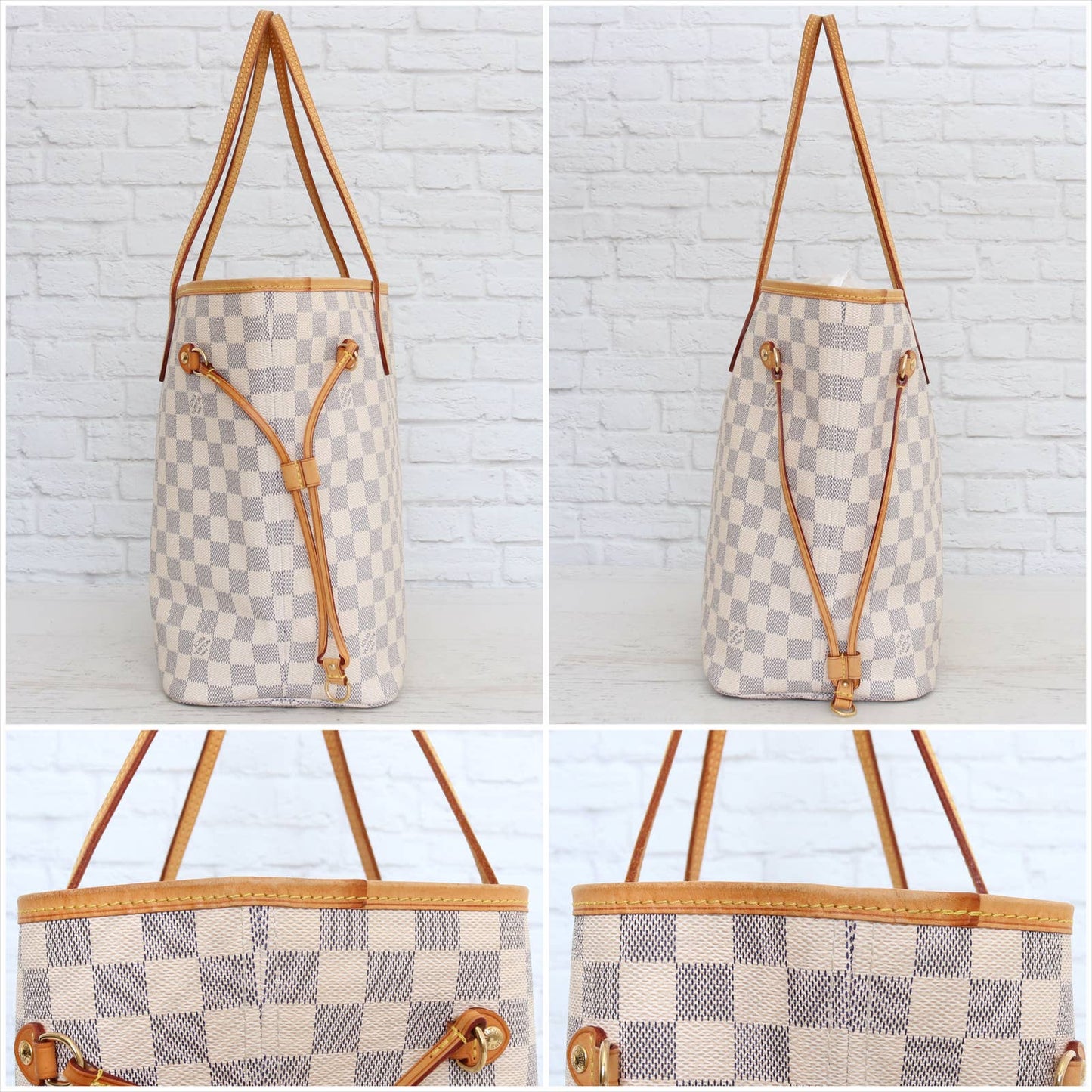 Louis Vuitton Neverfull MM Damier Azur Tote